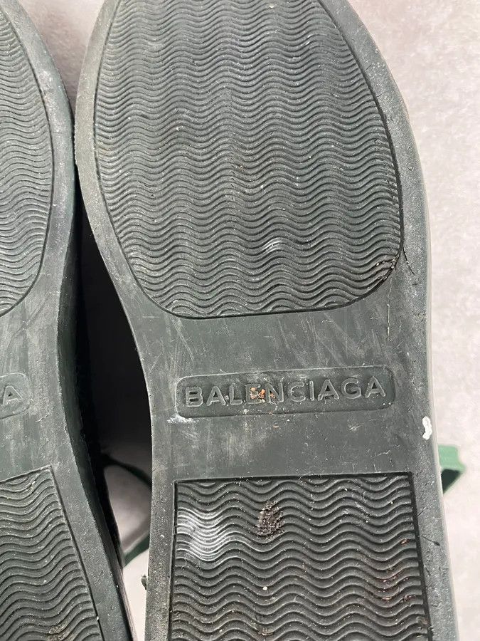 Balenciaga Balenciaga Arena Green High Leather Sneakers Size US 7.5 / EU 40-41 - 8 Thumbnail