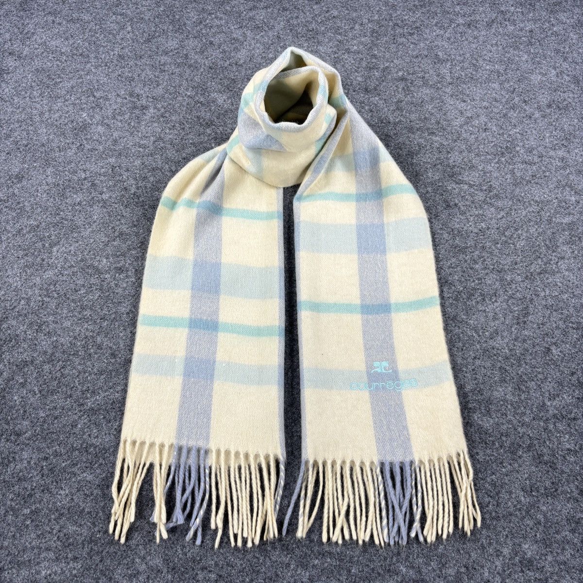 Courreges × Vintage Courreges Scarf # D747 # Muffler # Neckwear Size ONE SIZE - 1 Thumbnail