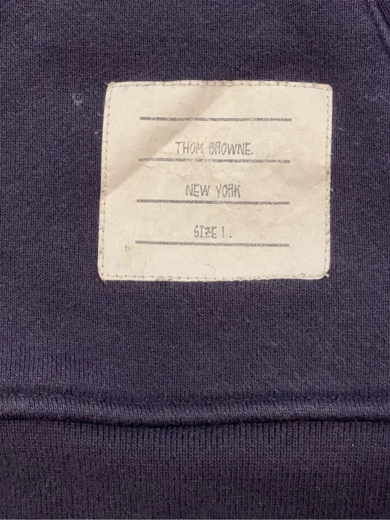 Thom Browne Thom browne Dark blue four-striped zipper jacket 2504-Nexta Size US S / EU 44-46 / 1 - 4 Thumbnail