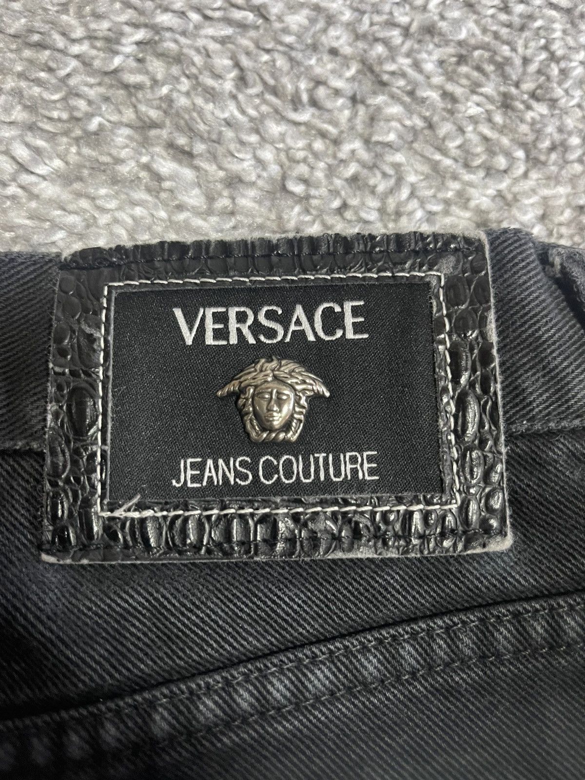 Versace Jeans Couture × Vintage VERSACE JEANS COUTURE VINTAGE MEDUSA BLACK EDITION SIZE 36 Size US 34 / EU 50 - 9 Thumbnail