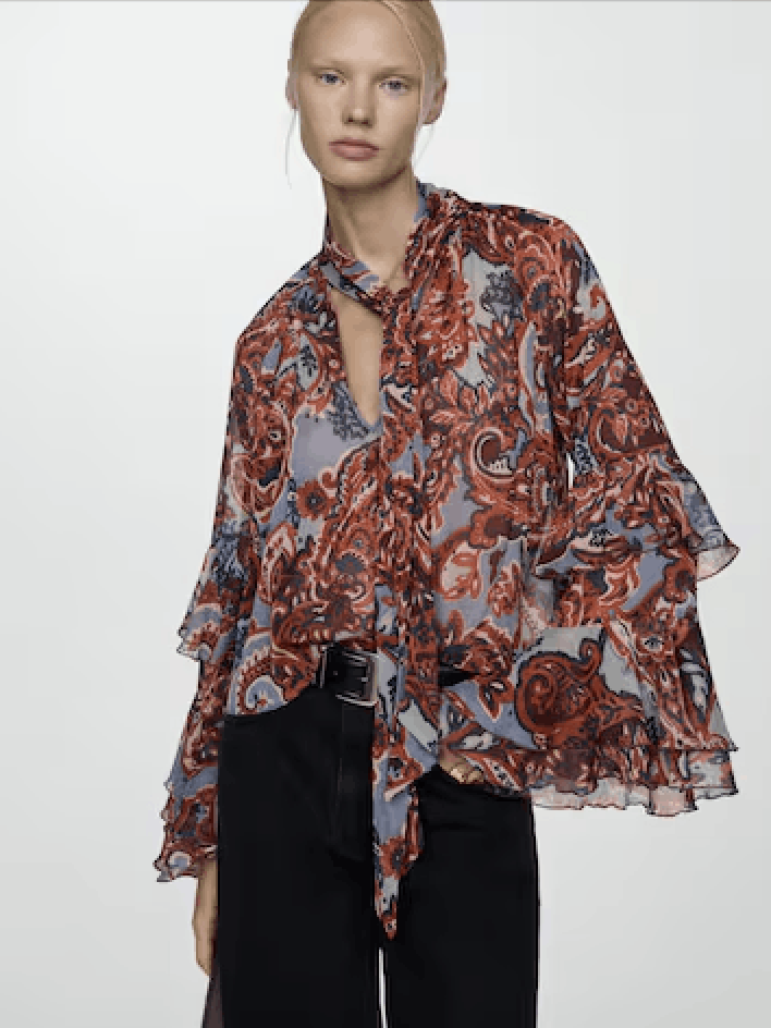 Mango MNG MNG Italian Fabric Blouse Size XL / US 12-14 / IT 48-50 - 1 Thumbnail