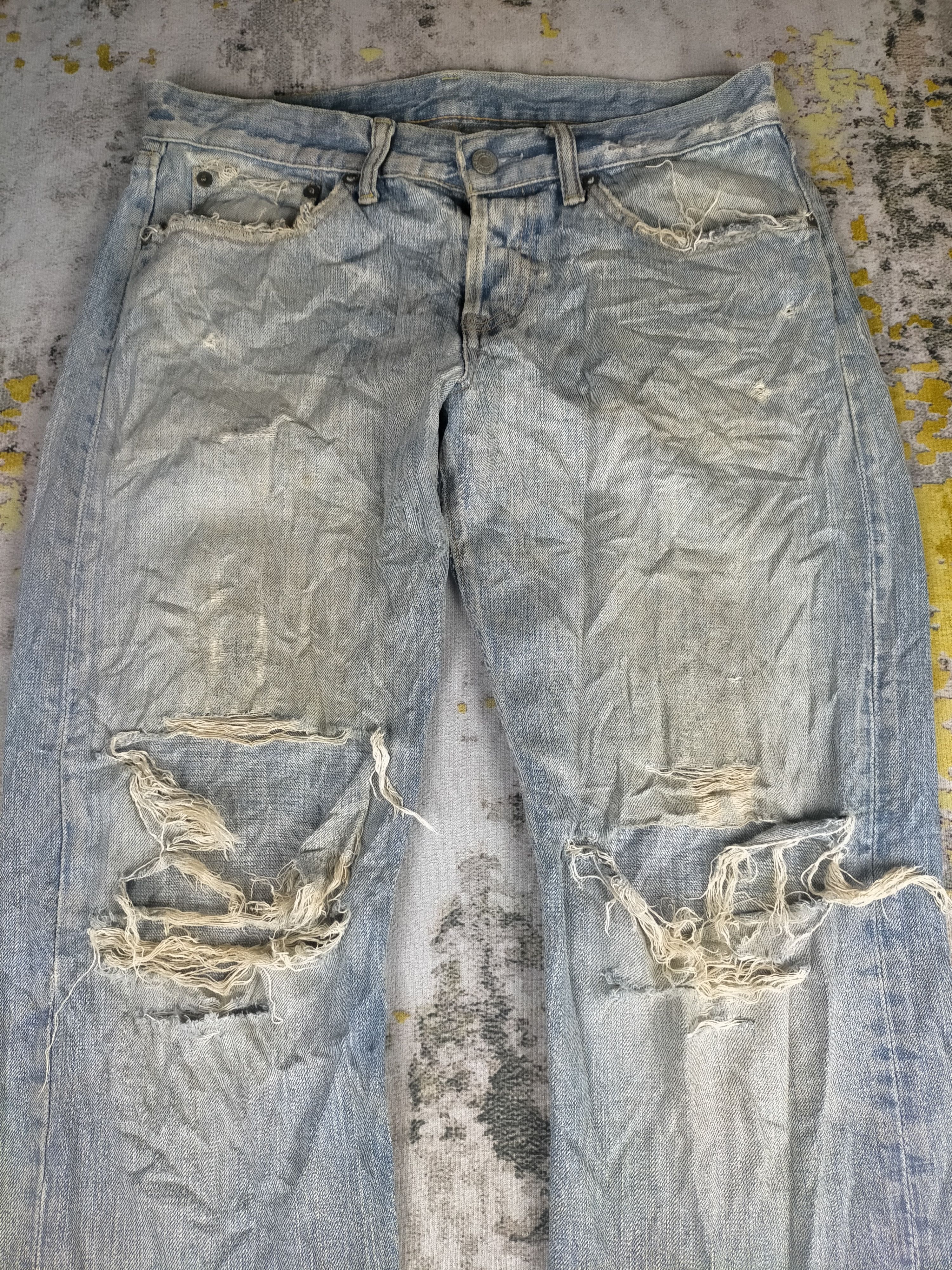Eternal 90s Eternal Mudwash Thrashed Distressed Jeans Size US 30 / EU 46 - 2 Thumbnail