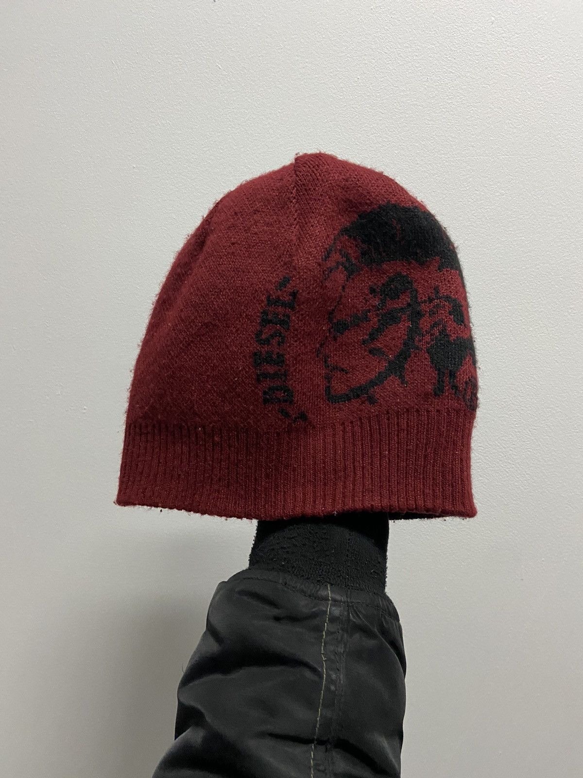 Diesel × Vintage Diesel Hat Vintage big Logo beanie skateboarding Y2K Size ONE SIZE - 2 Thumbnail