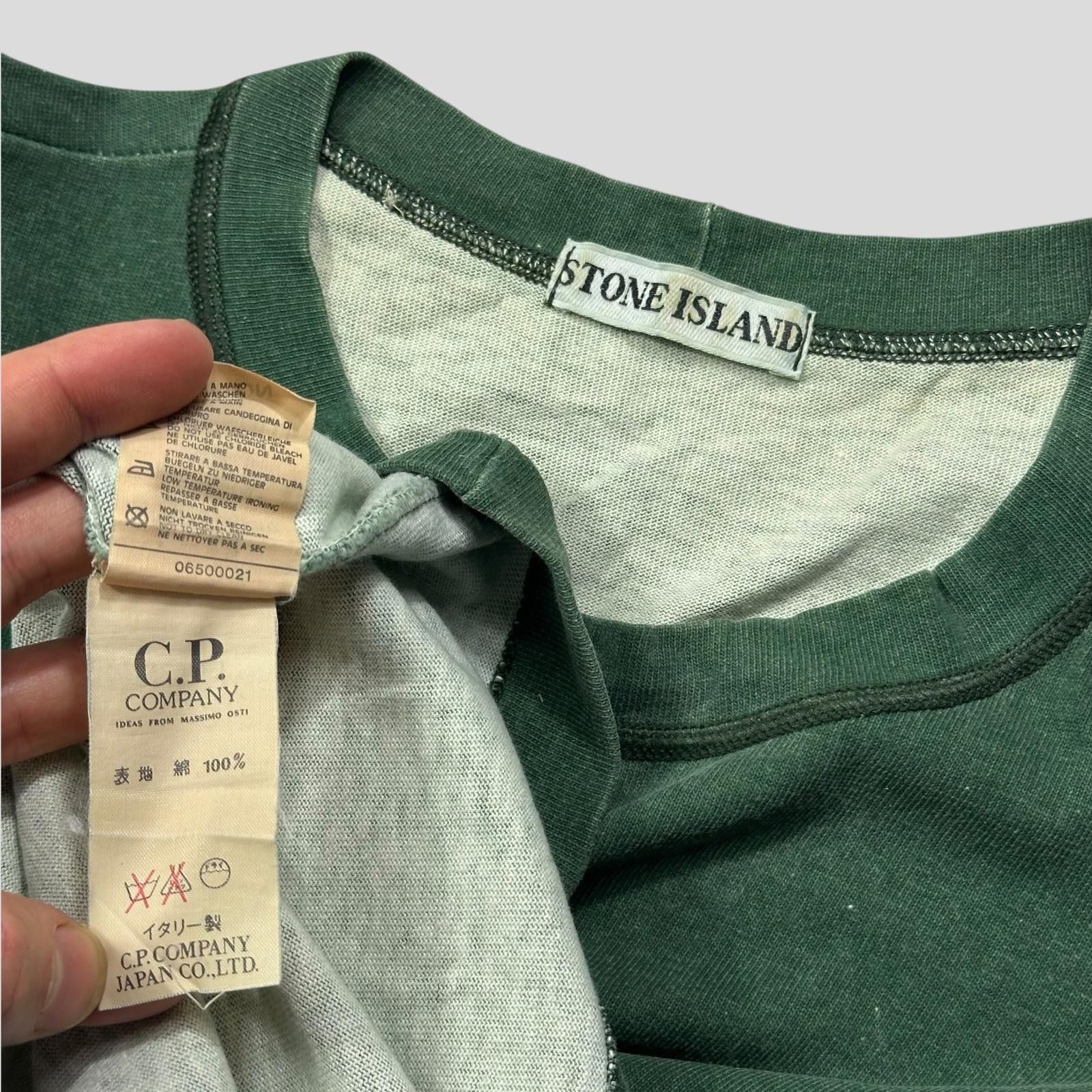 Stone Island Stone Island 1989 Marina Stripe Green Logo T-shirt - M (L) Size US M / EU 48-50 / 2 - 9 Thumbnail