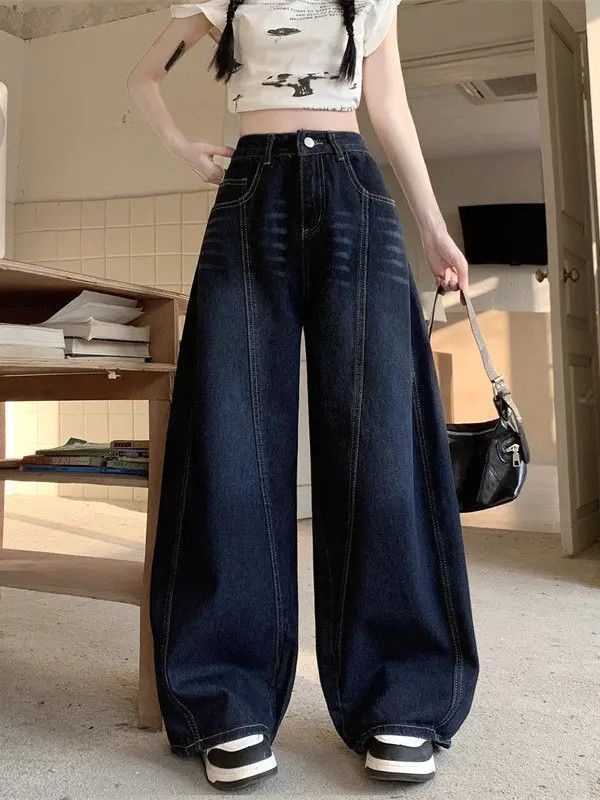 Japanese Brand Retro loose hip-hop micro flared jeans Size US 32 / EU 48 - 2 Thumbnail