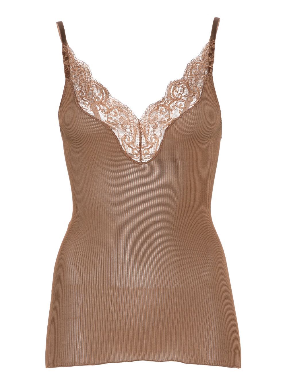 LACE SILK TOP
