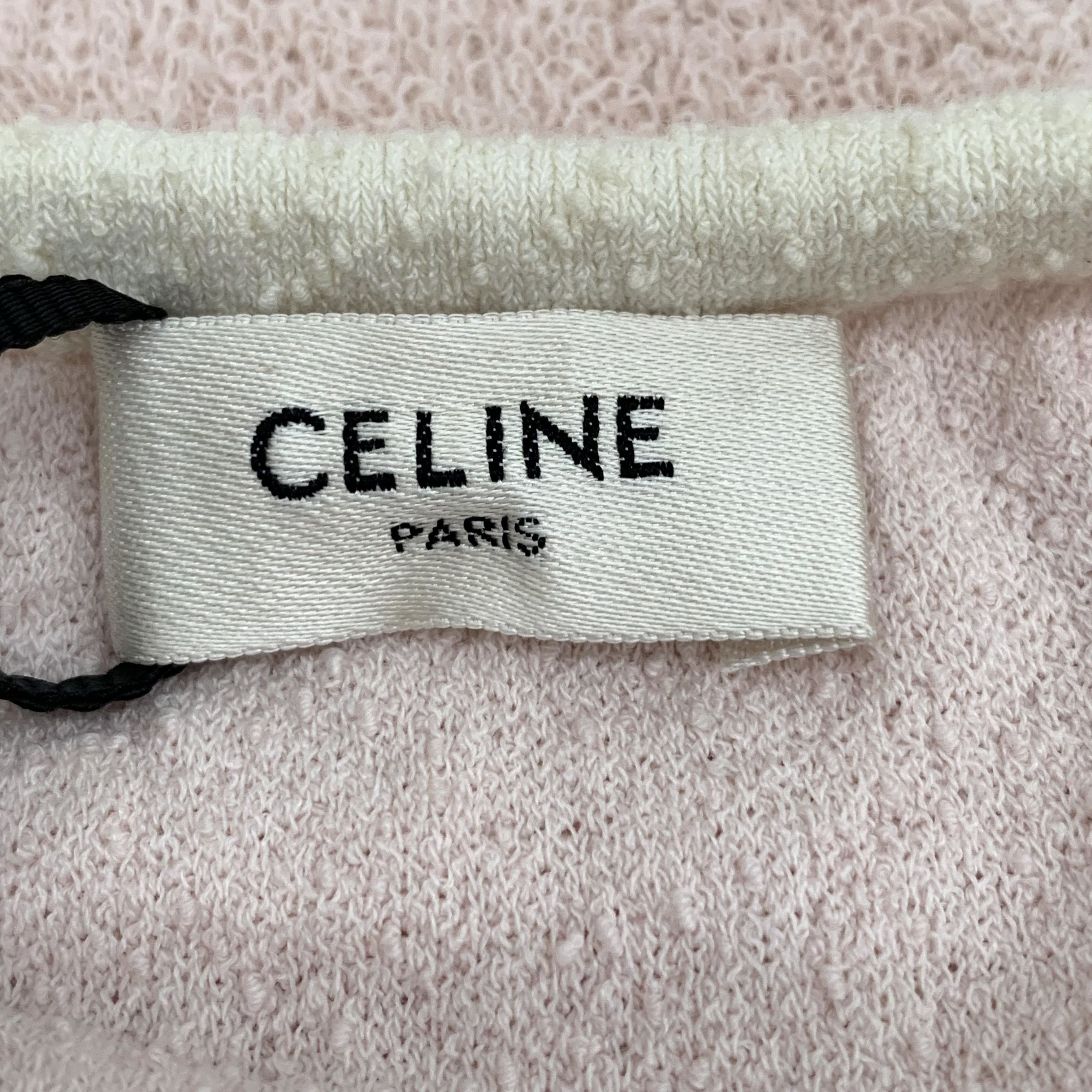 Celine Celine Skirt – Pink Triomphe Cotton Drawstring (Size S) Size 26" / US 2 / IT 38 - 2 Thumbnail