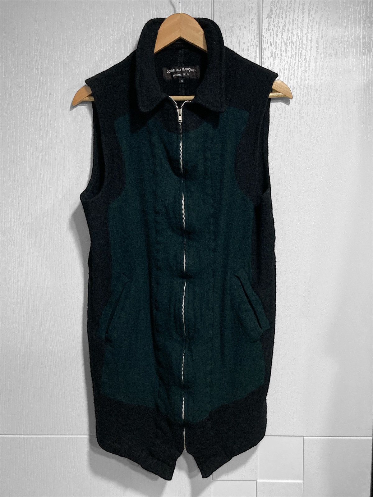 Comme des Garcons Homme Plus 1994AW Comme Des Garcons Homme Plus Boiled Wool Vest Size US M / EU 48-50 / 2 - 1 Thumbnail