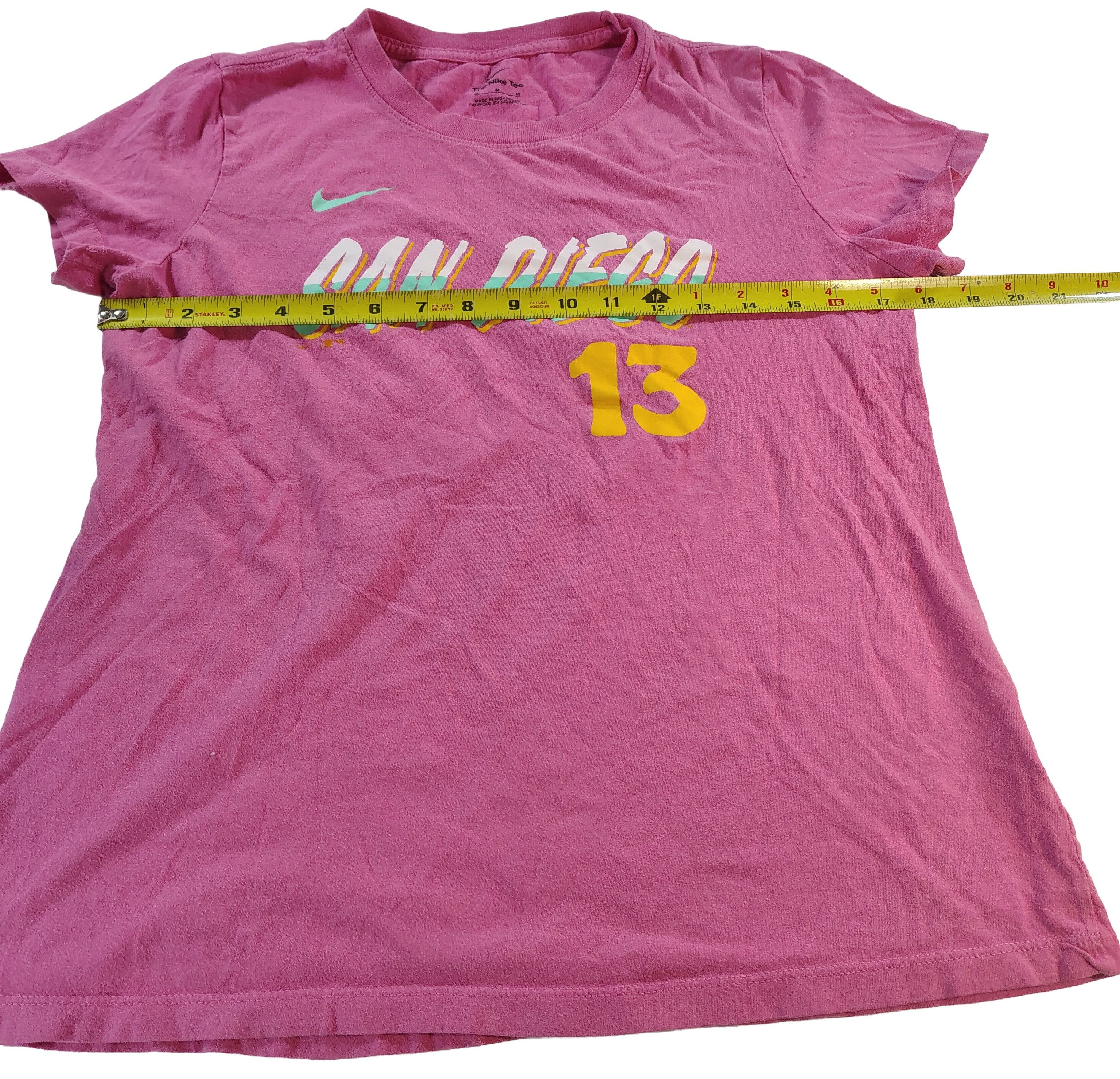 Nike Women's Nike San Diego "#13 Machado Graphic T-Shirt Size M / US 6-8 / IT 42-44 - 5 Thumbnail