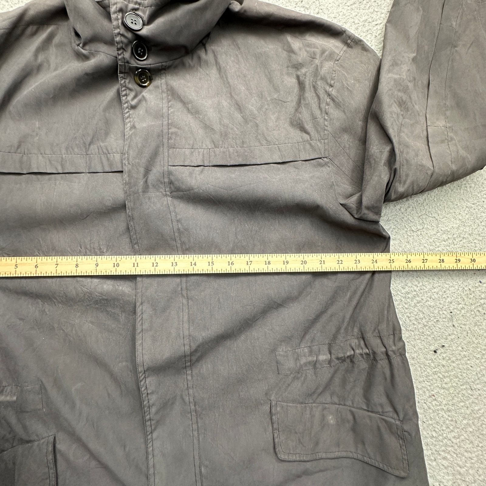 Other Sanyo New York Trench Coat Overcoat Mens Large Poly Nylon Size US L / EU 52-54 / 3 - 6 Thumbnail