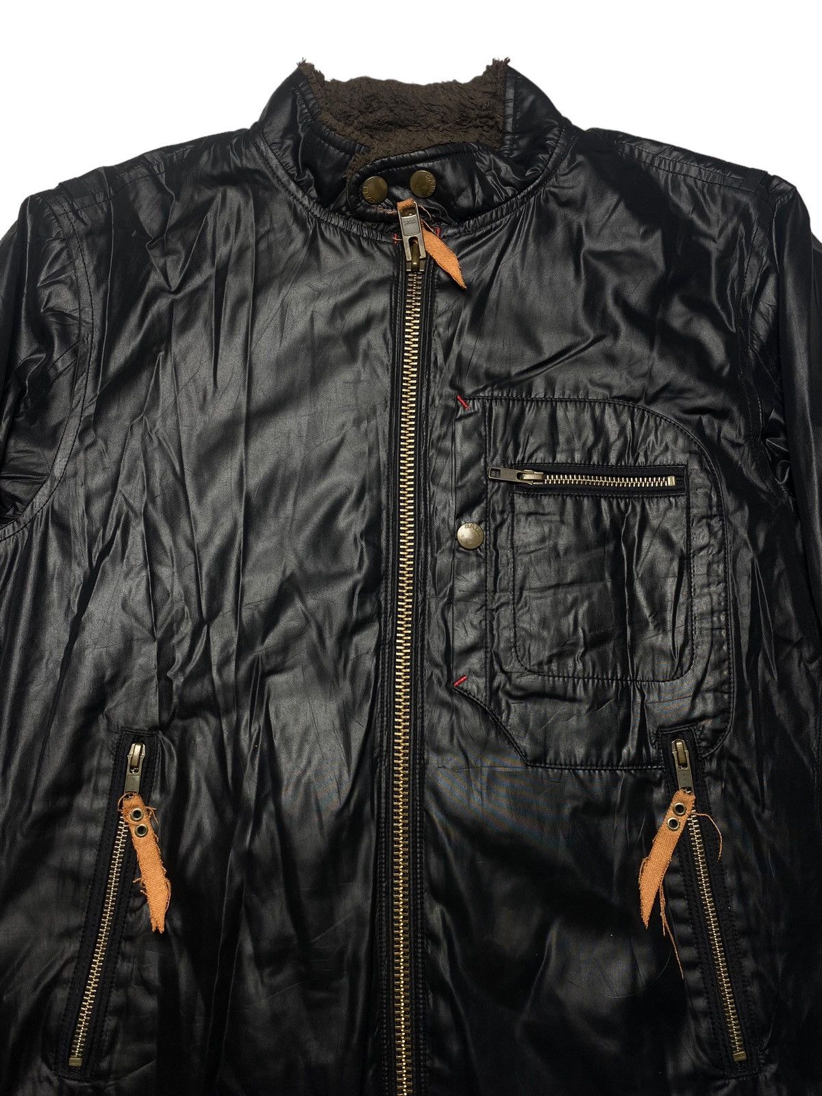14th Addiction 1990s Ball Italy - Nylon Biker Jacket Size US L / EU 52-54 / 3 - 4 Thumbnail