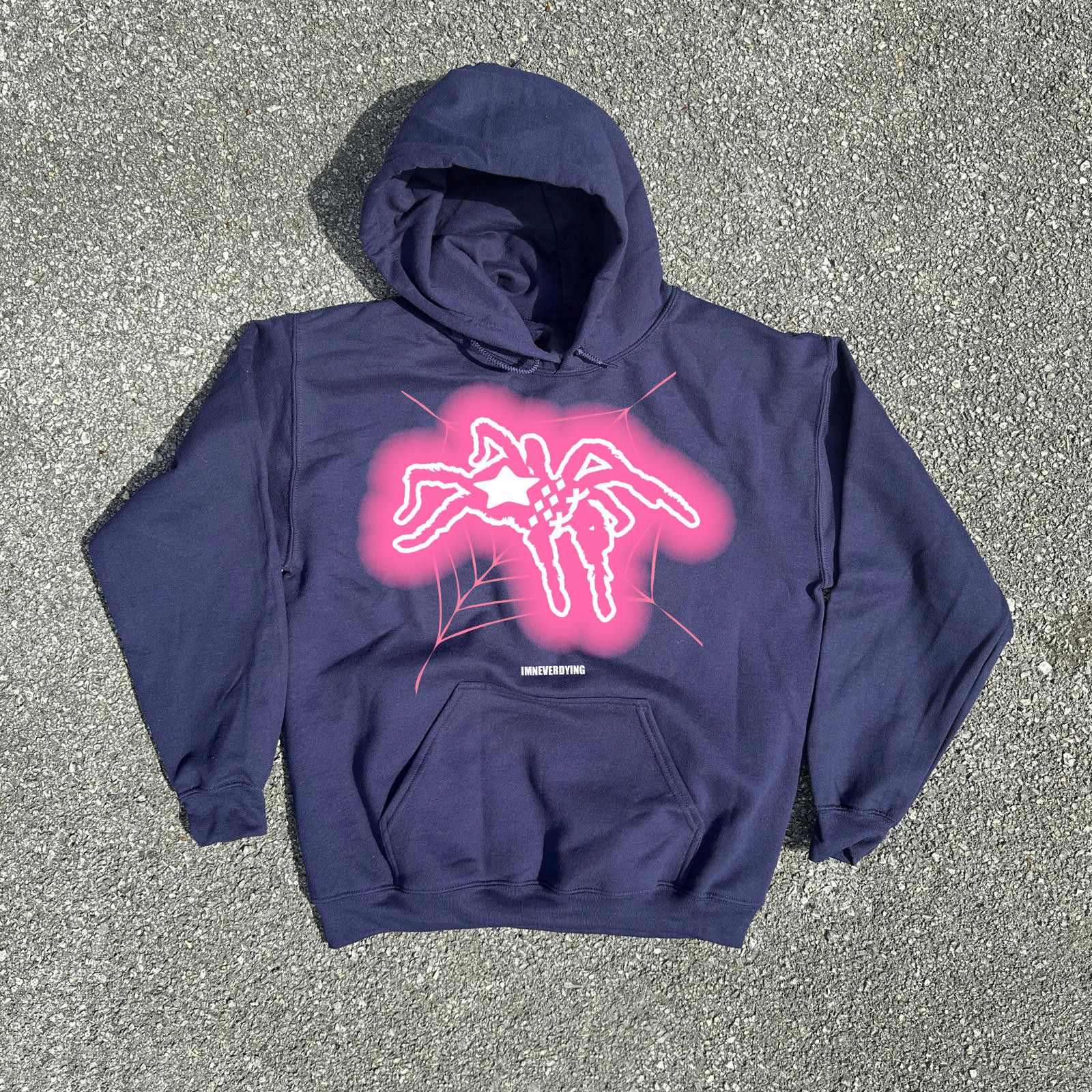 image of Spinner Hoodie Navy / Pink M, Men's (Size Medium)