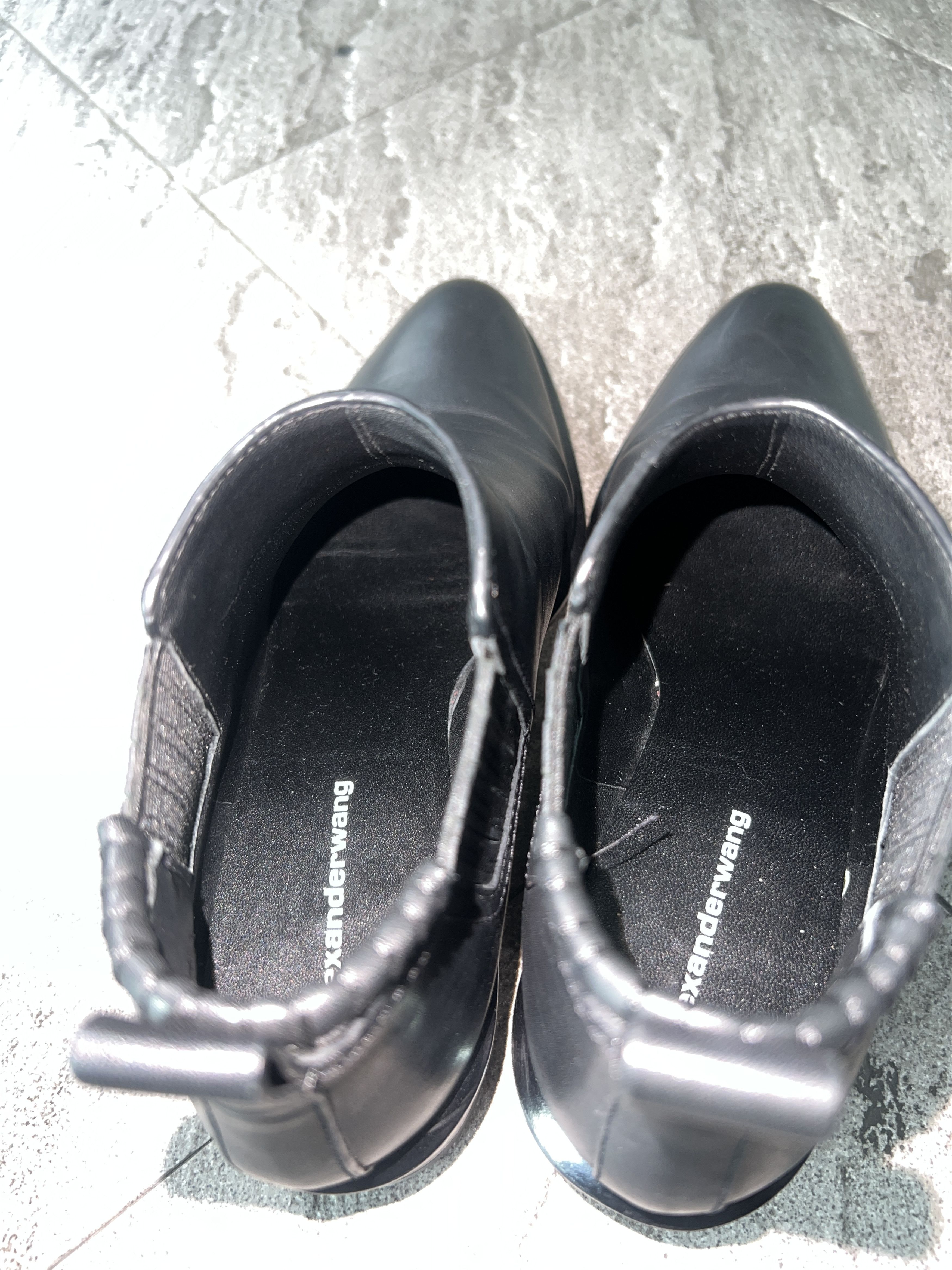 Alexander Wang Alexander Wang Black Leather Chelsea Boots EU38 Size US 8 / IT 38 - 11 Thumbnail