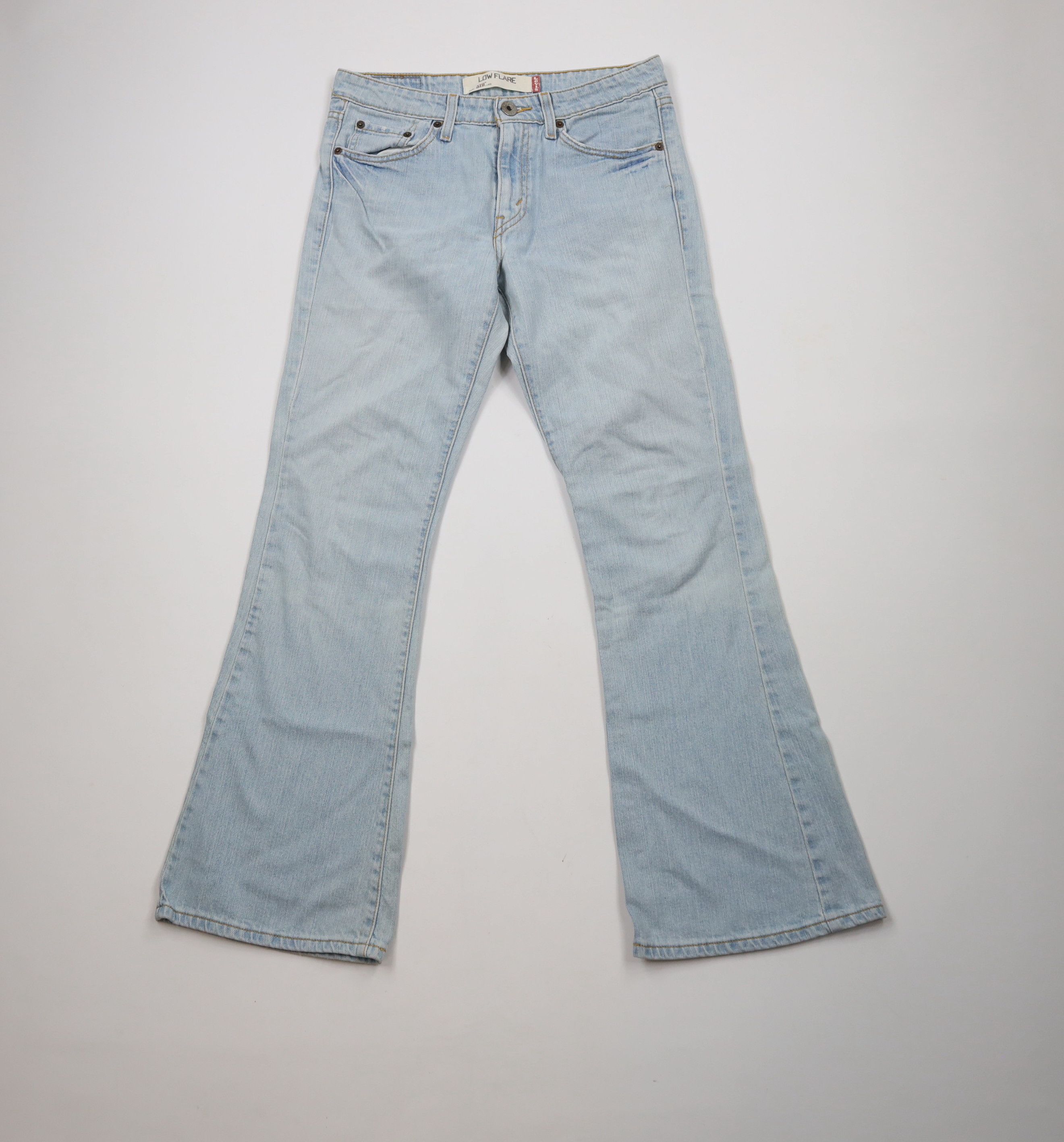 Levi's × Vintage Vintage Y2K 2005 Levis 519 Babydoll Low Rise Flared Jeans Size 30" / US 8 / IT 44 - 1 Thumbnail