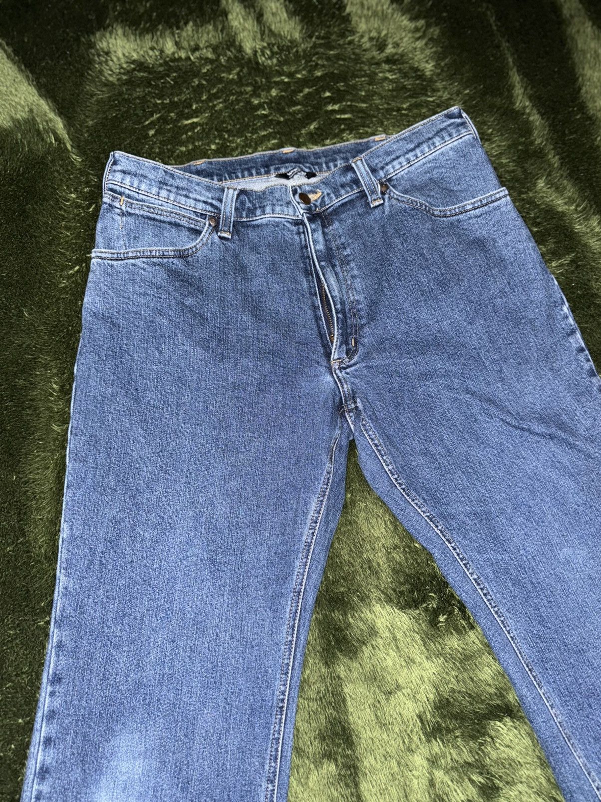 Wrangler [33] wrangler japan relaxed fit washed denim pants mid indig Size US 33 - 5 Thumbnail