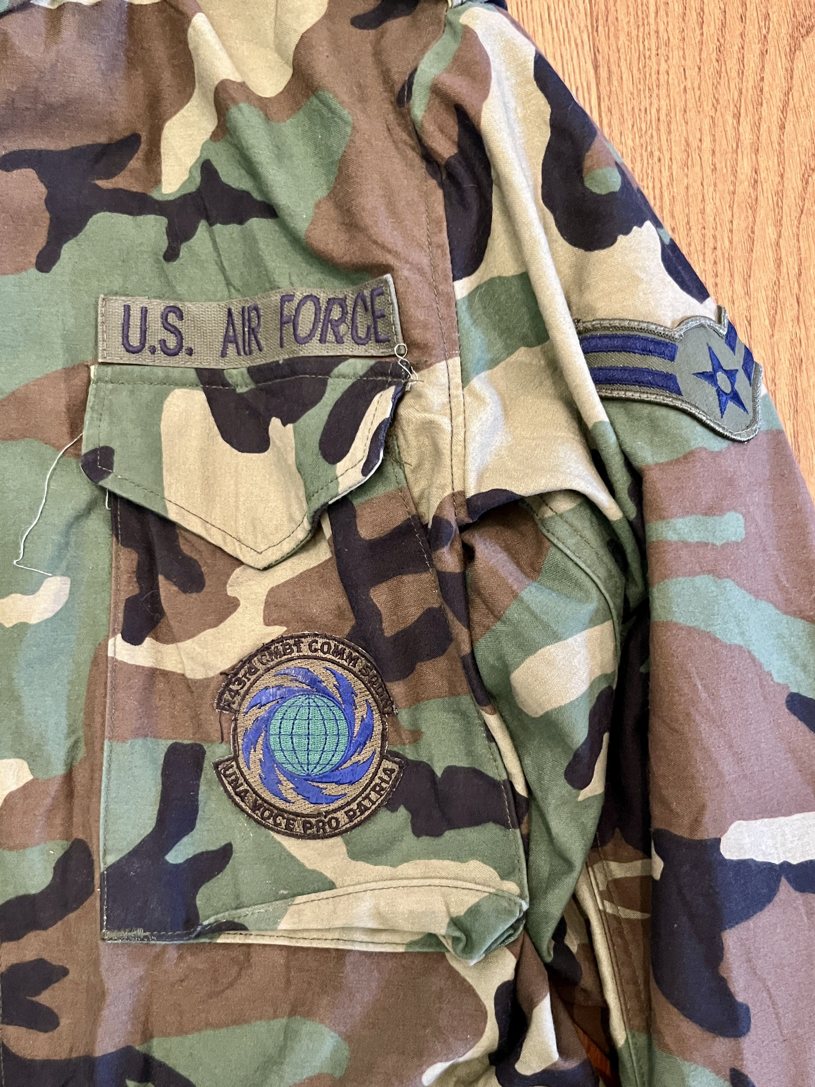 Vintage Vintage 1996 US Air Force Woodland Camo M-65 Field Jacket Size US M / EU 48-50 / 2 - 4 Thumbnail