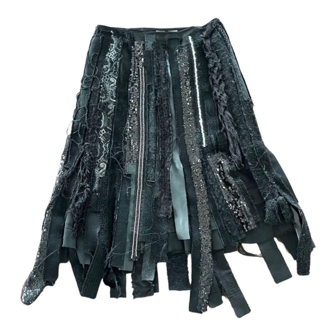 Junya Watanabe junya watanabe black layered mesh skirt Size US 27 - 1 Thumbnail