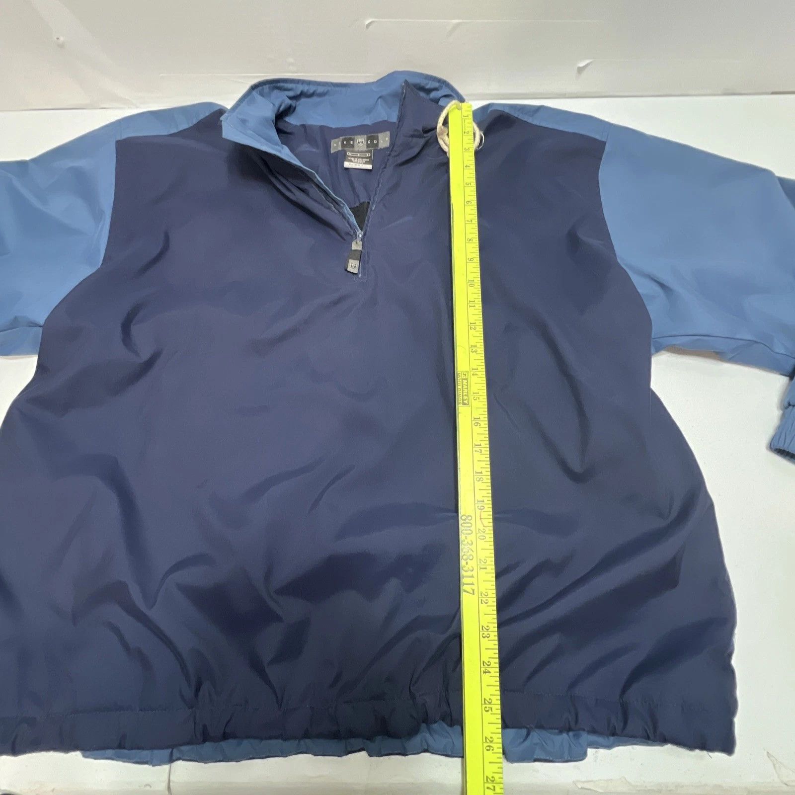 Nike Nike Golf VTG Y2K Storm-Fit 1/4 Zip Pullover Blue Mens L Size US L / EU 52-54 / 3 - 2 Thumbnail