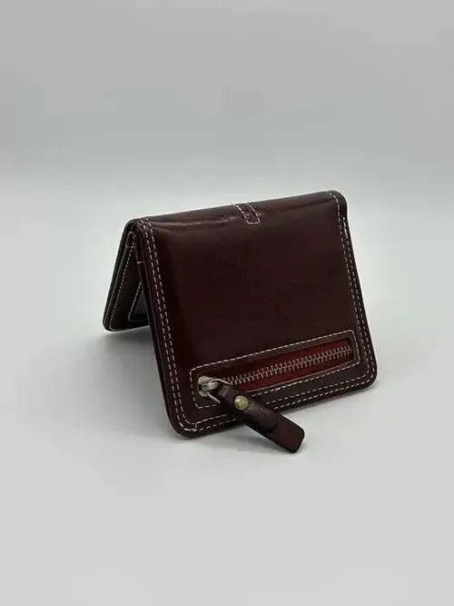 VIBE Y2K Leather Cross Wallet (burgundy) Size ONE SIZE - 6 Thumbnail