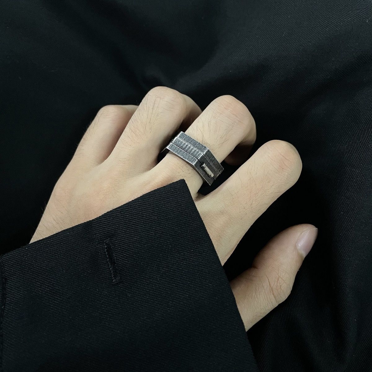 Jewelry Rare Jewelry Rings Open Size Chrome Ring (Size 7-13) Size ONE SIZE - 1 Thumbnail