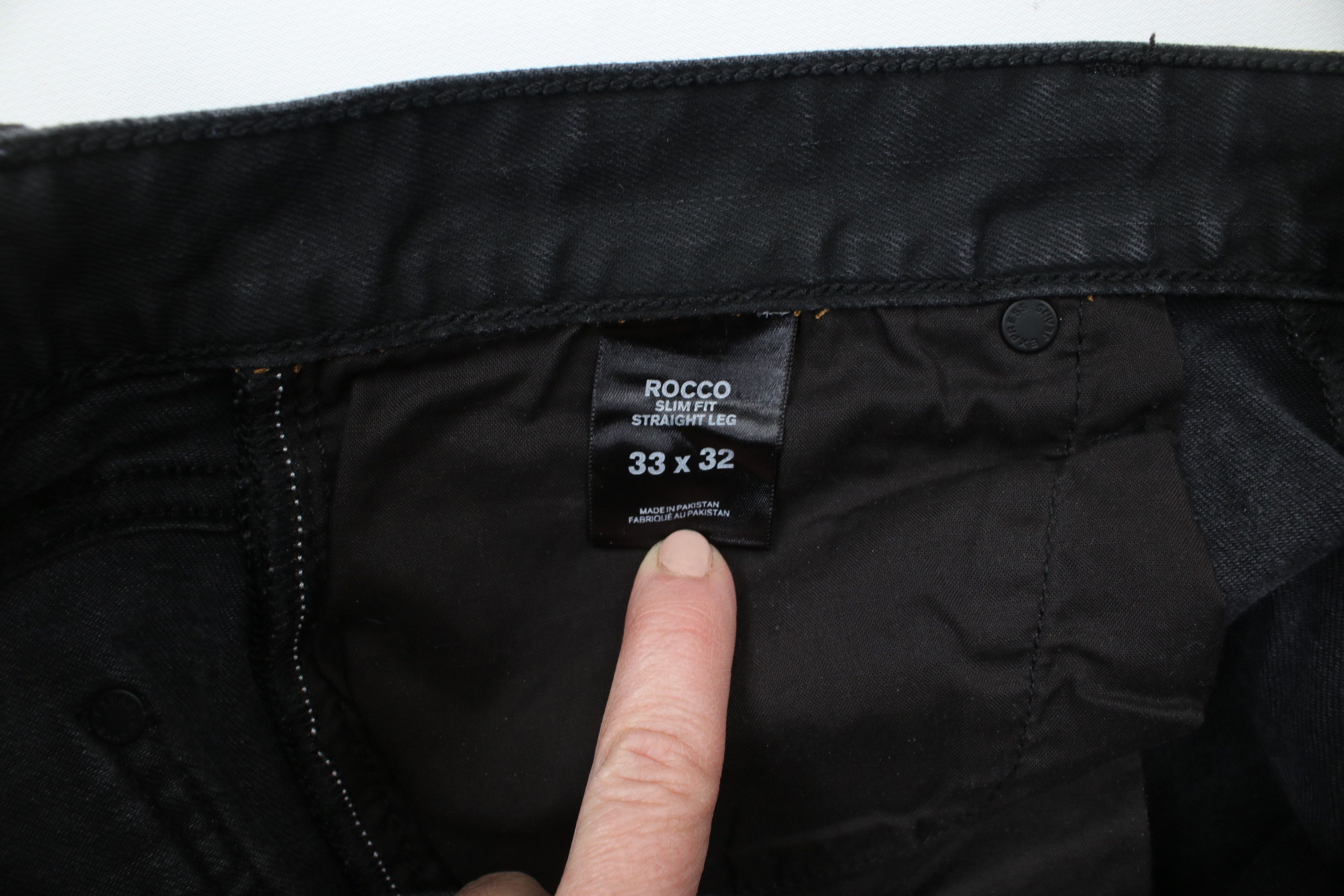 Express × Vintage Express Waxed Cotton Rocco Slim Fit Straight Leg Jeans Size US 33 - 7 Thumbnail