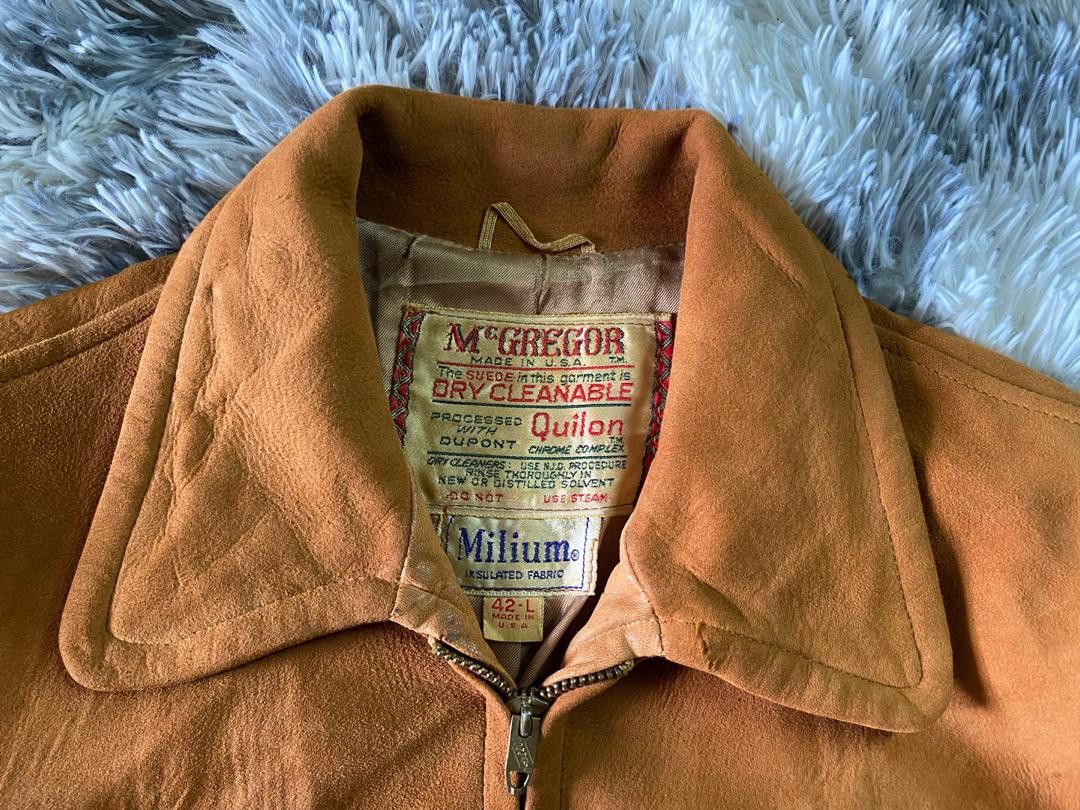 Genuine Leather Vintage Made In Usa👺 M'GREGOR SUEDE LEATHER JACKET Size US M / EU 48-50 / 2 - 3 Thumbnail