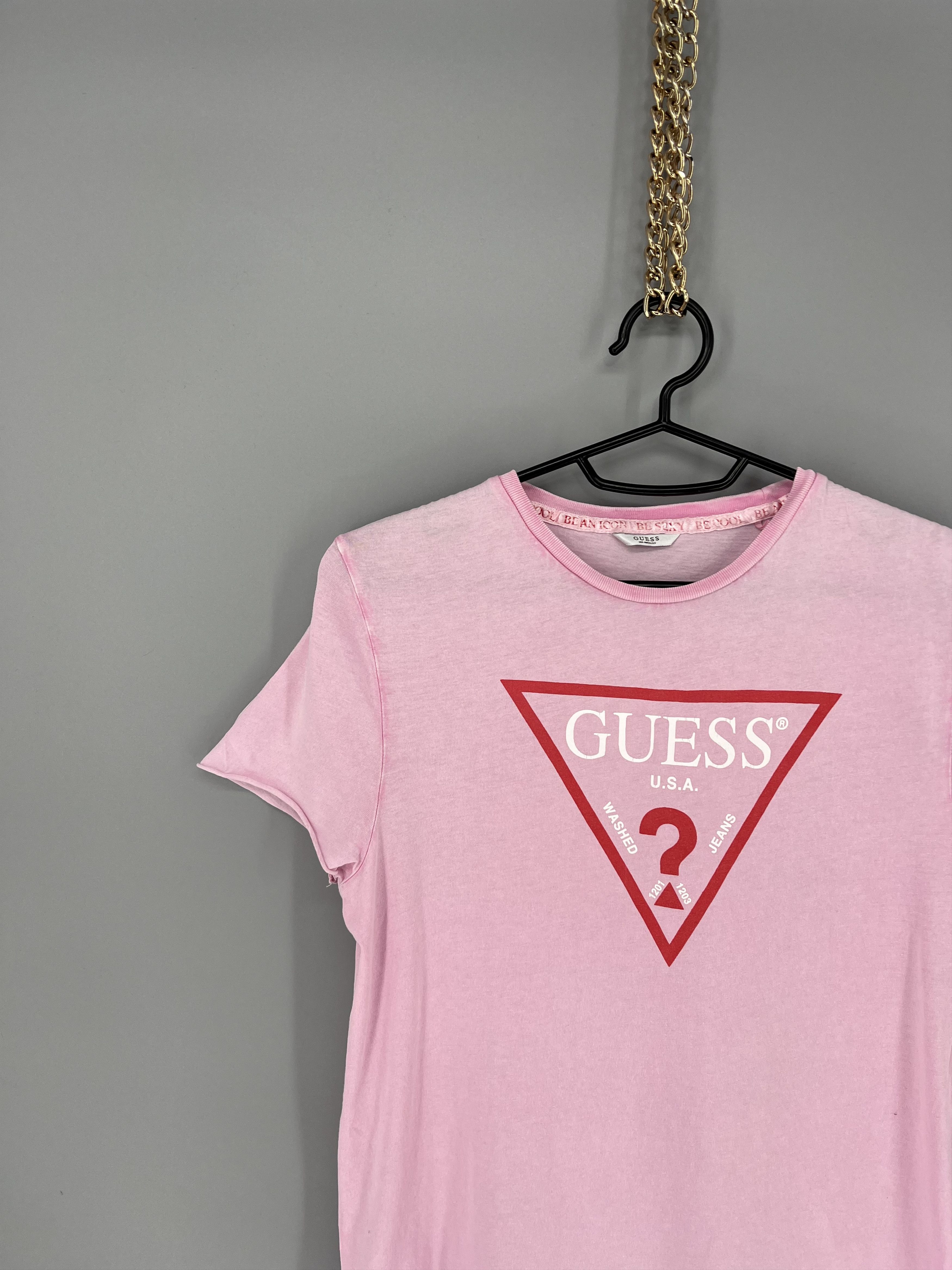 Guess Guess Short Sleeve Tshirt Big Logo Spellout Jumpe Size M / US 6-8 / IT 42-44 - 4 Thumbnail