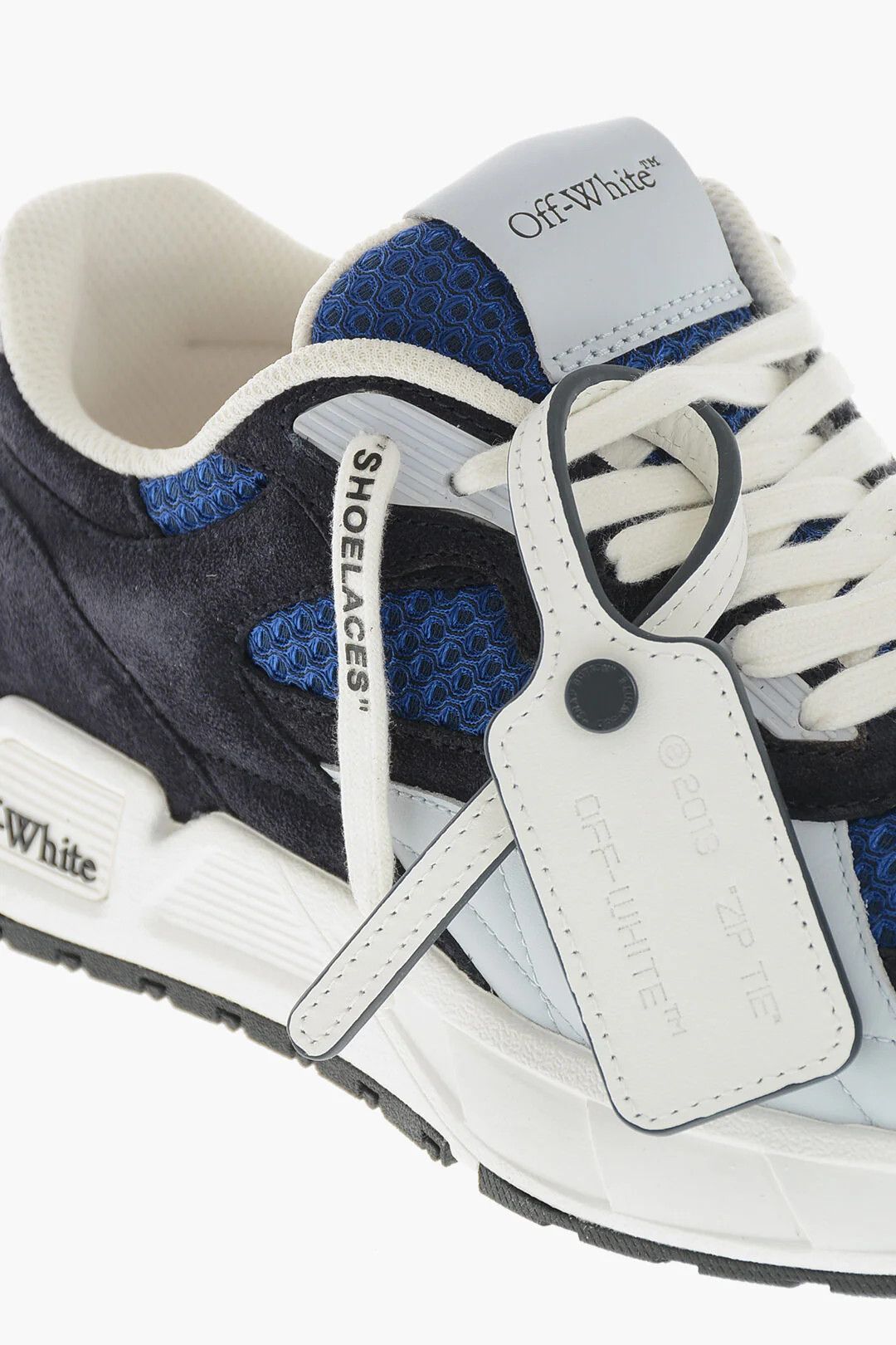 Off-White og1mm0426 Low Color-Block Sneakers in Blue/Black/White Size US 5.5 / EU 38 - 4 Thumbnail