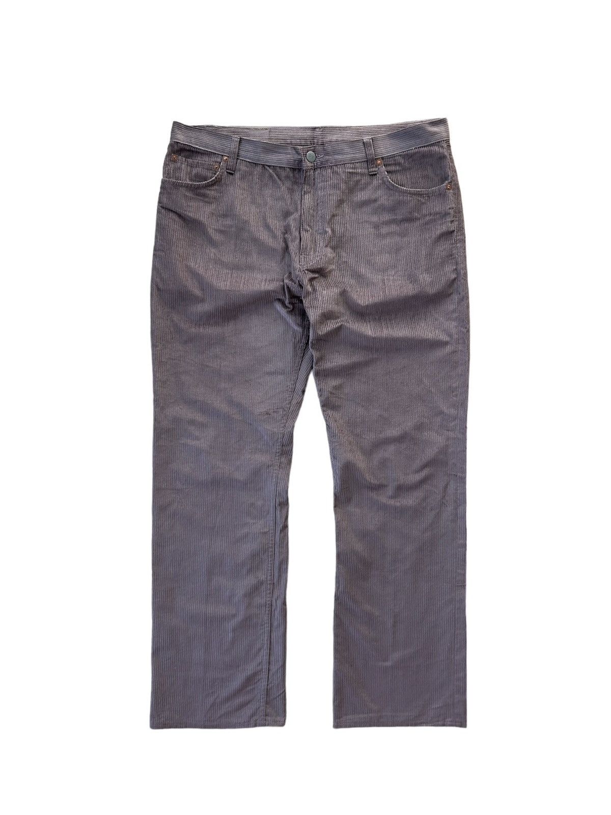 image of Gucci By Tom Ford Silk Velvet Cord Pants in Brown, Men's (Size 34)