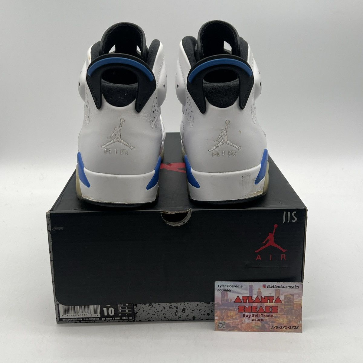 Jordan Brand Air Jordan 6 Sport blue Size US 10 / EU 43 - 3 Thumbnail
