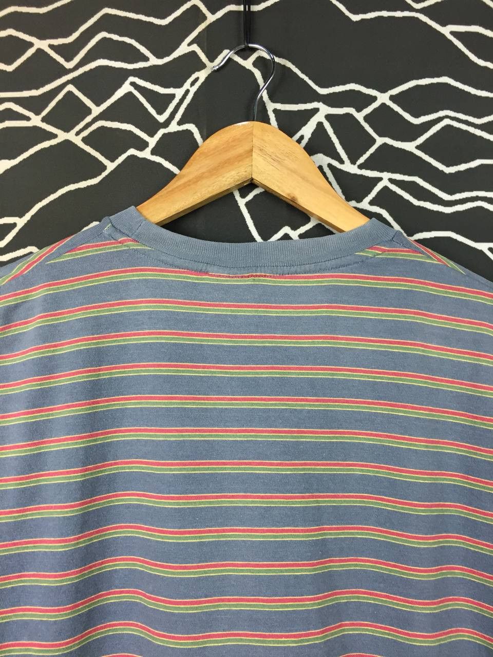Gap Vtg GAP Multi-Color Horizontal Stripe Pocket Tee Size US S / EU 44-46 / 1 - 5 Thumbnail
