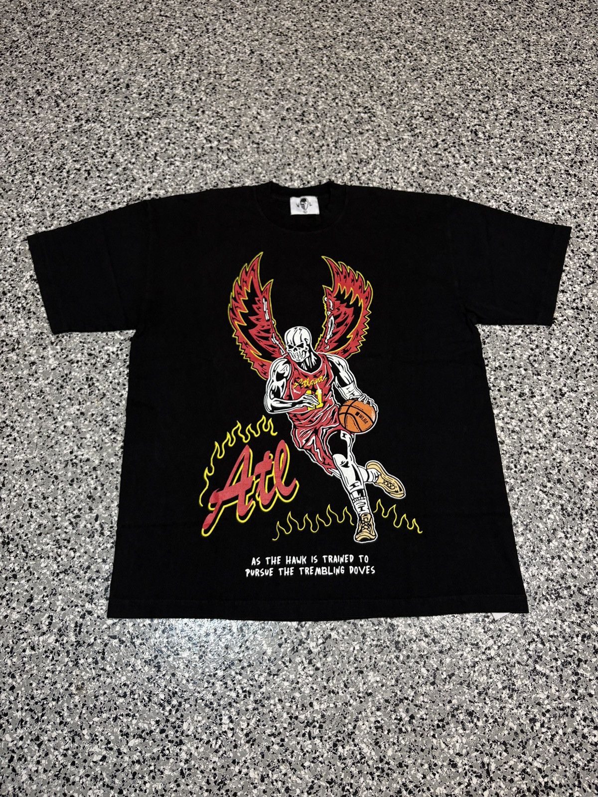 NBA × Warren Lotas Warren Lotas X NBA “The Hawk Is Trained To Pursue” Tee Sz. L Size US L / EU 52-54 / 3 - 1 Thumbnail