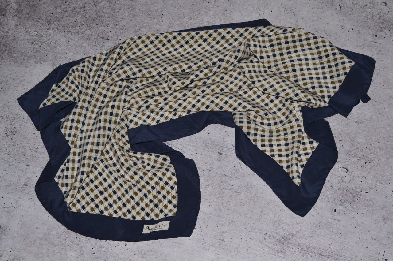 Aquascutum Aquascutum Silk scarf Vintage Size ONE SIZE - 3 Thumbnail