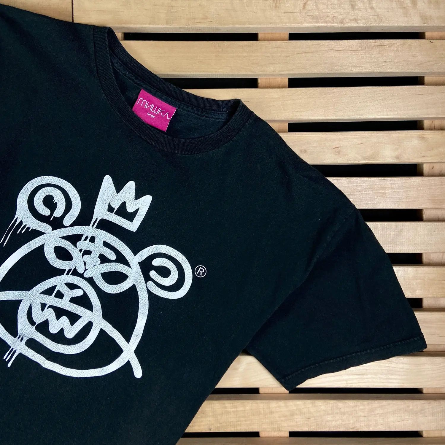 Mishka Mens Vintage T Shirt Mishka Мишка Size L Size US L / EU 52-54 / 3 - 2 Thumbnail
