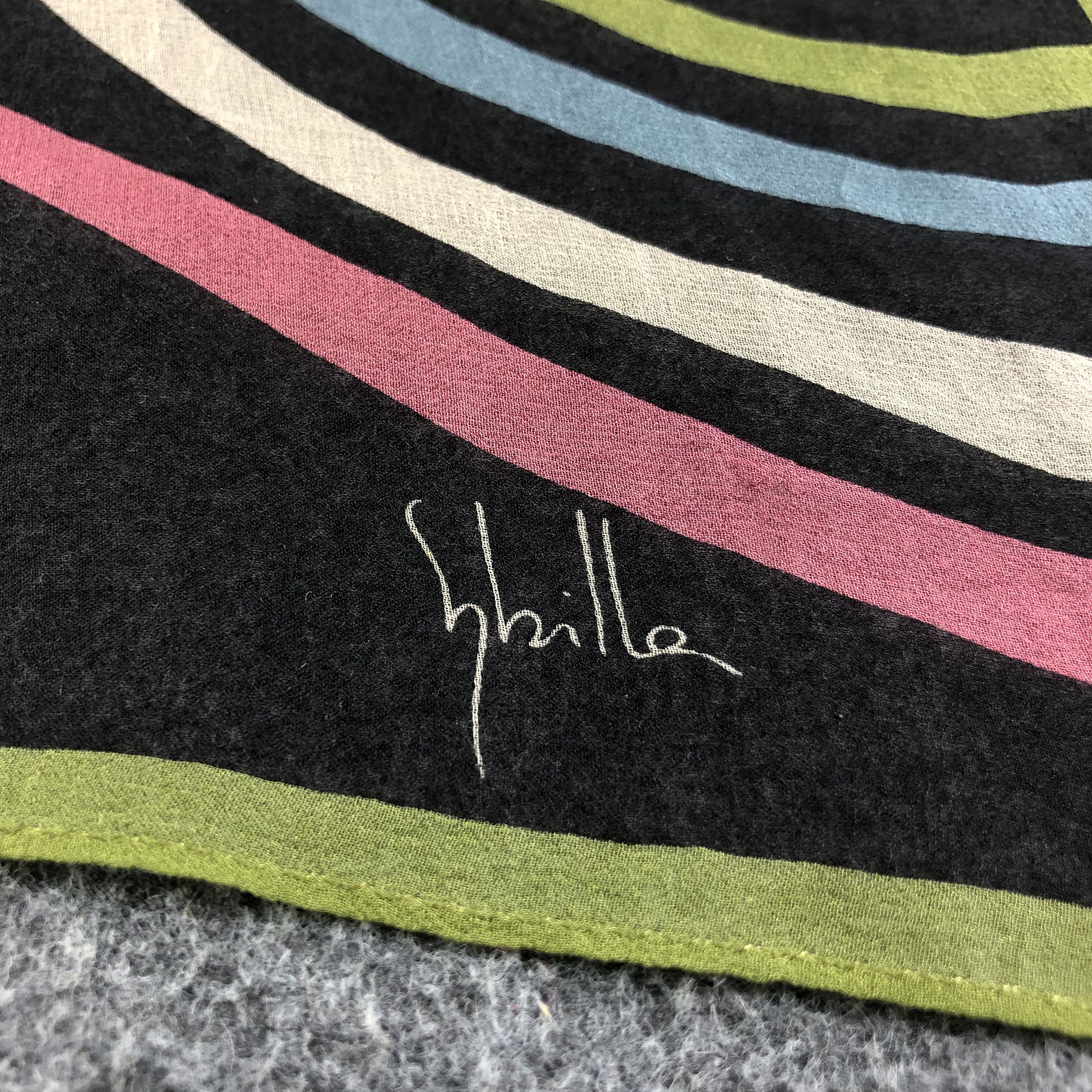 Vintage Shilla Abstract Silk Scarf M836 Size ONE SIZE - 3 Thumbnail