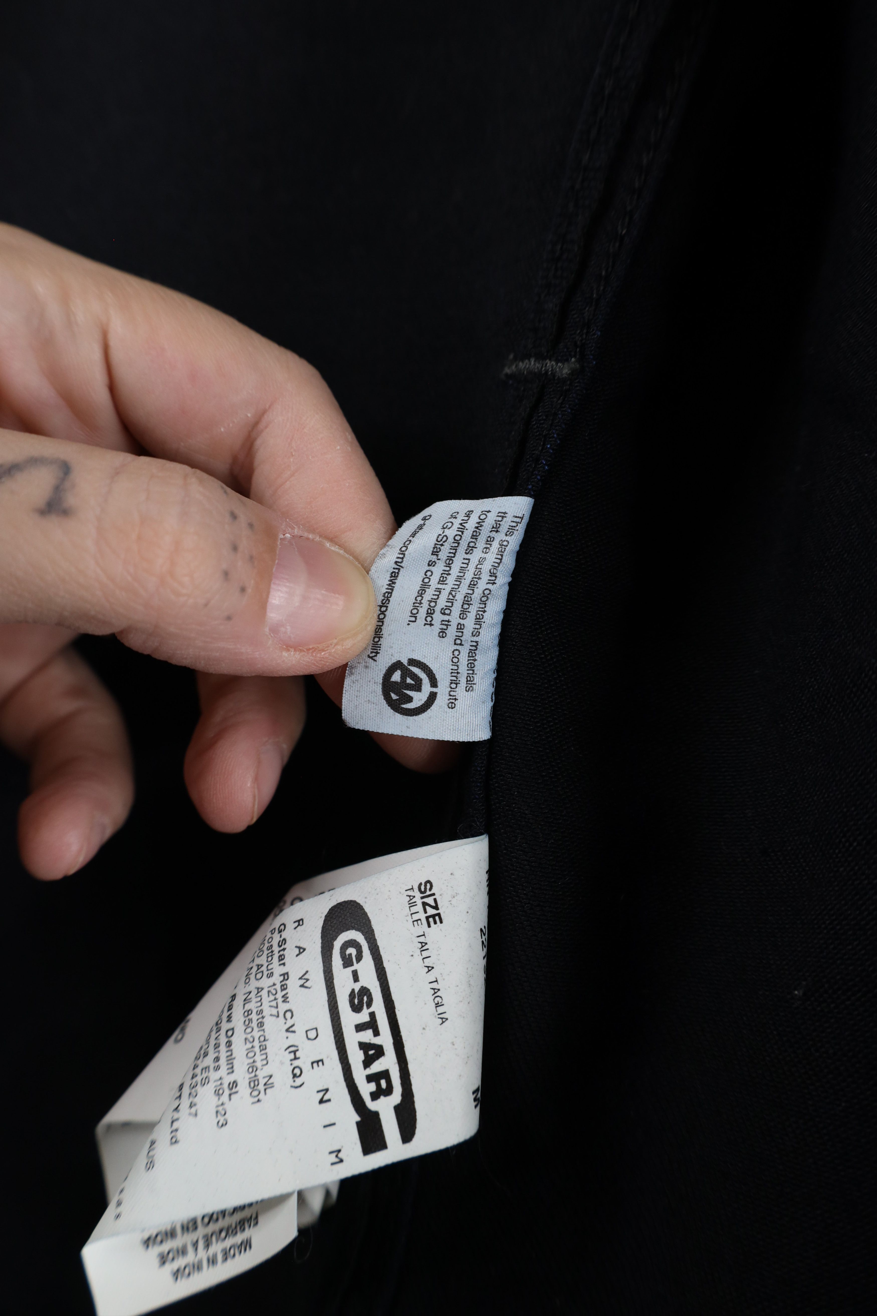 G-Star × Vintage G Star Raw Denim Spell Out Stretch Denim Jean Jacket Indigo Size M / US 6-8 / IT 42-44 - 10 Thumbnail