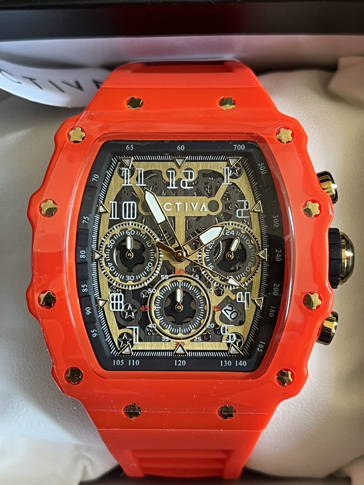 Invicta Activa X Invicta Men's Watch w/ Skeleton Dial - 44.3mm Red Size ONE SIZE - 1 Thumbnail