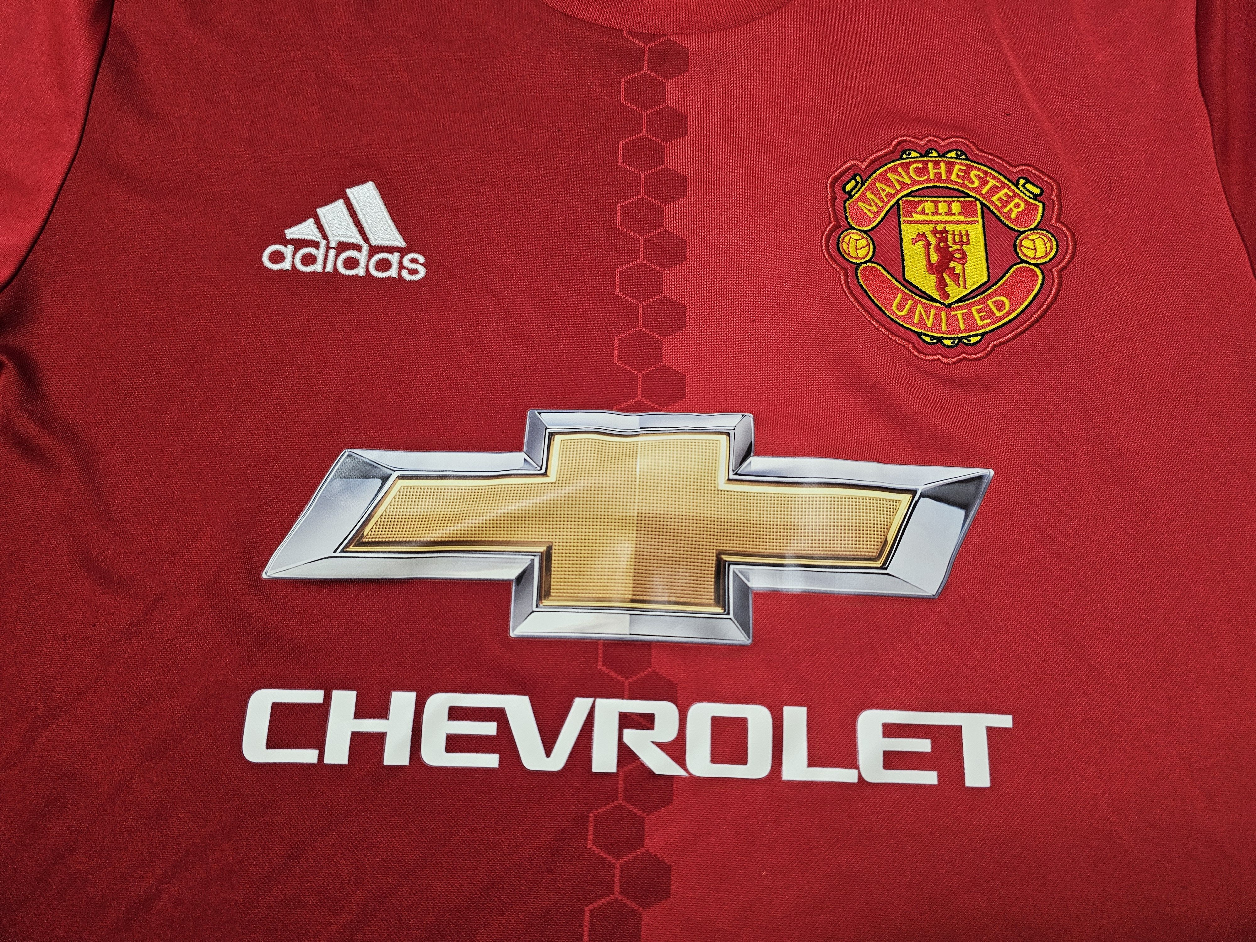 Adidas MANCHESTER UNITED 2016 2017 HOME FOOTBALL SOCCER JERSEY Size US M / EU 48-50 / 2 - 3 Thumbnail