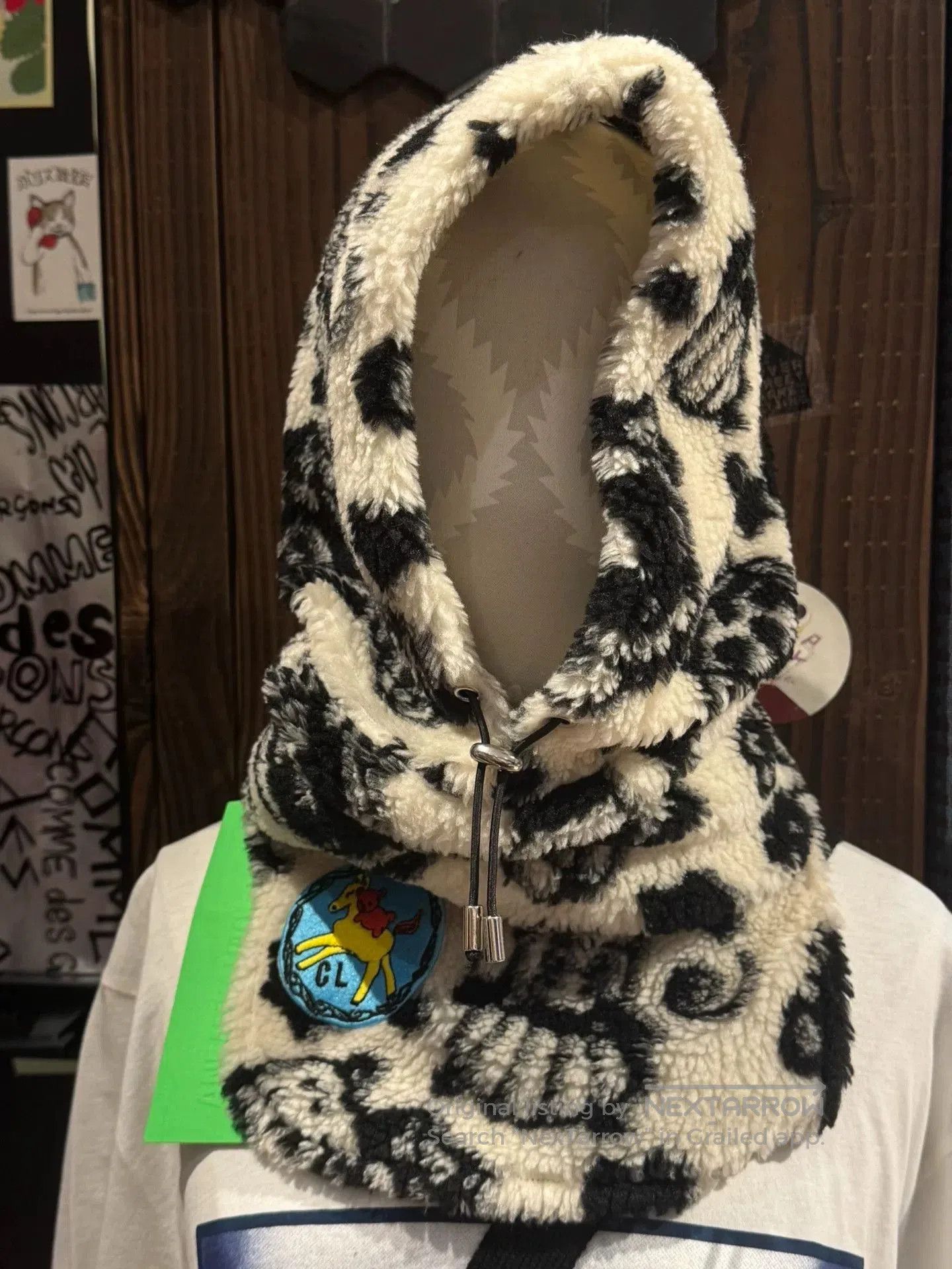 Chopova Lowena cozy plush balaclava hood with scarf. Size ONE SIZE - 1 Thumbnail