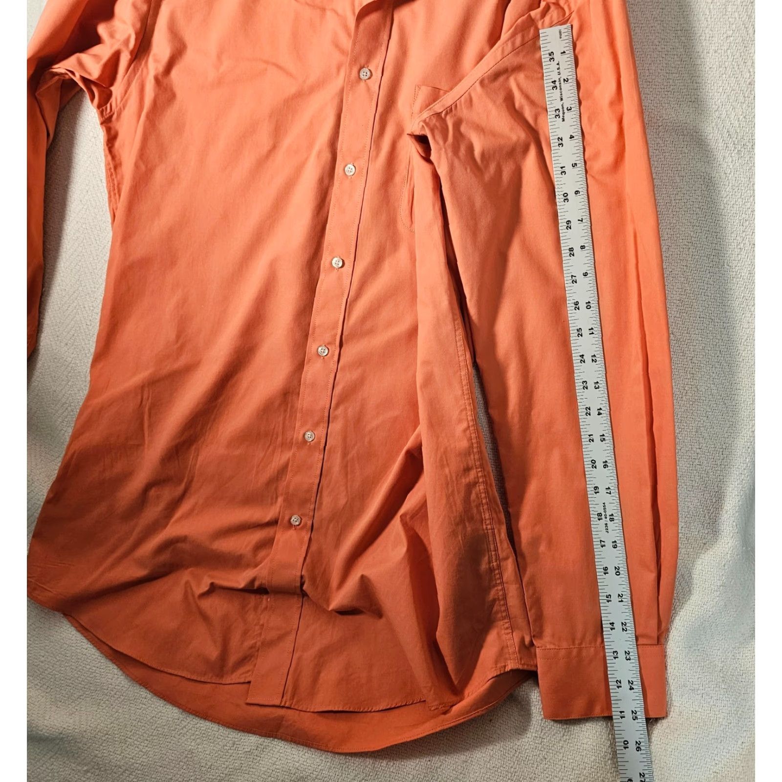 Beverly Hills Polo Club Beverly Hills Polo Club Button-Up Shirt Men L Coral Long Sleeve Collar Size US L / EU 52-54 / 3 - 7 Thumbnail