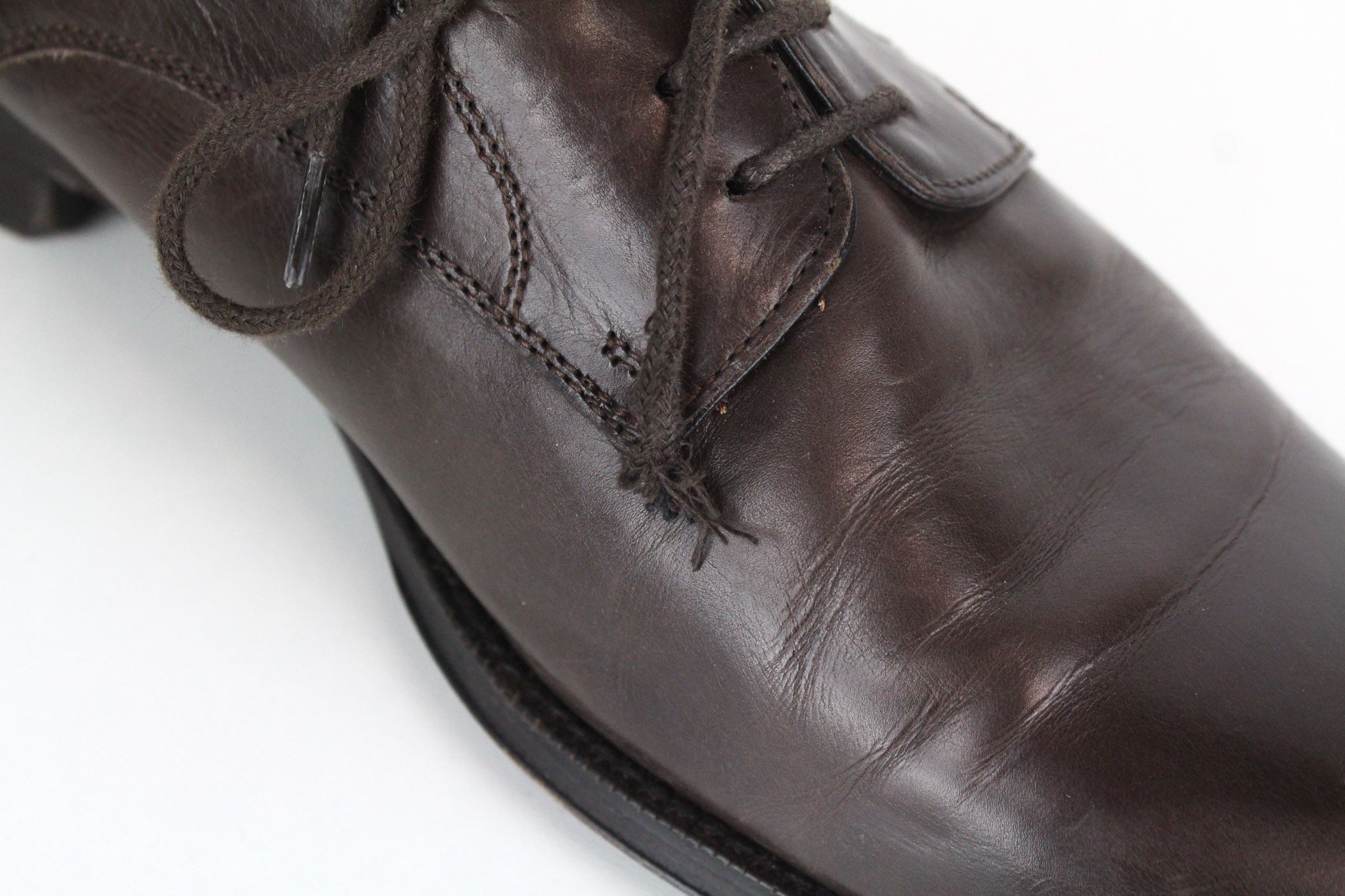 Suitsupply EU44 Dark Brown Leather Low-Top 72421 Size US 11 / EU 44 - 9 Thumbnail