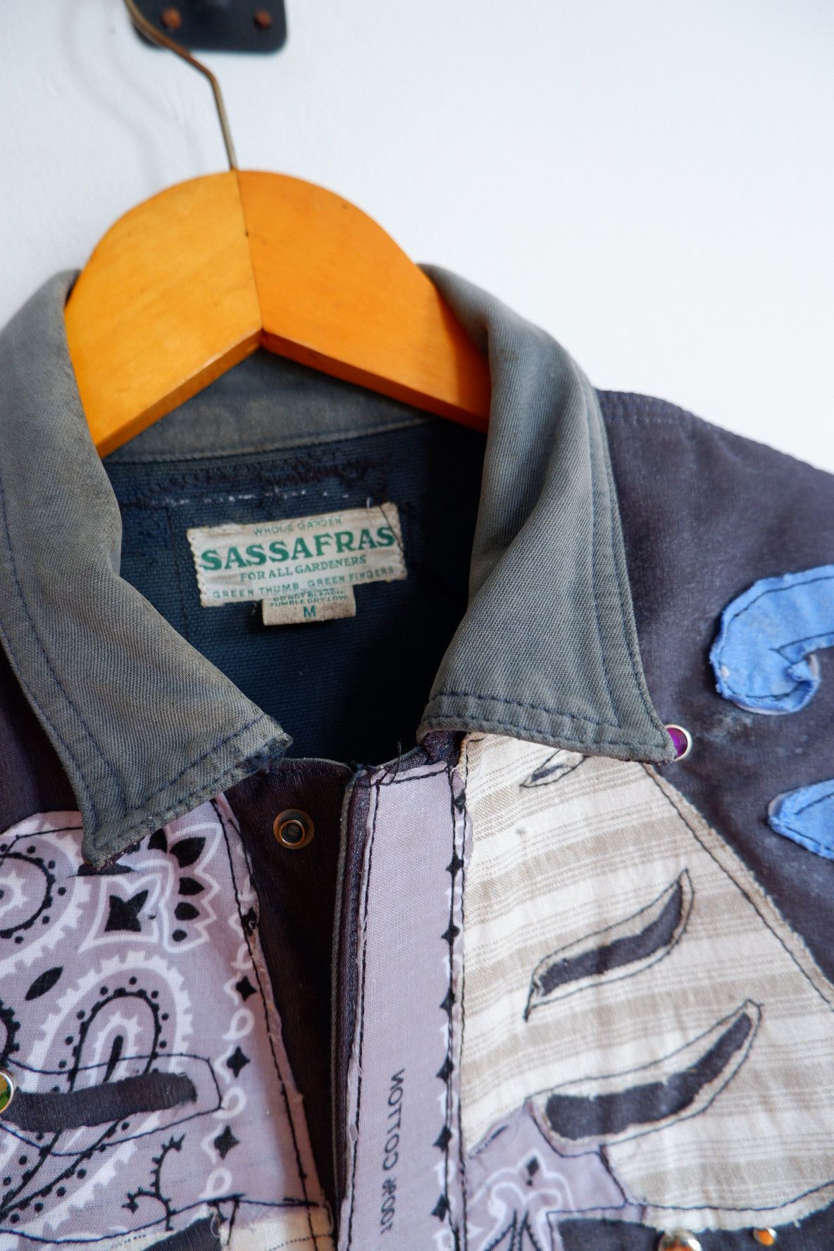 Sassafras Vintage Trashed Skull Custom Rework Jacket ArtEd02 Size US M / EU 48-50 / 2 - 3 Thumbnail