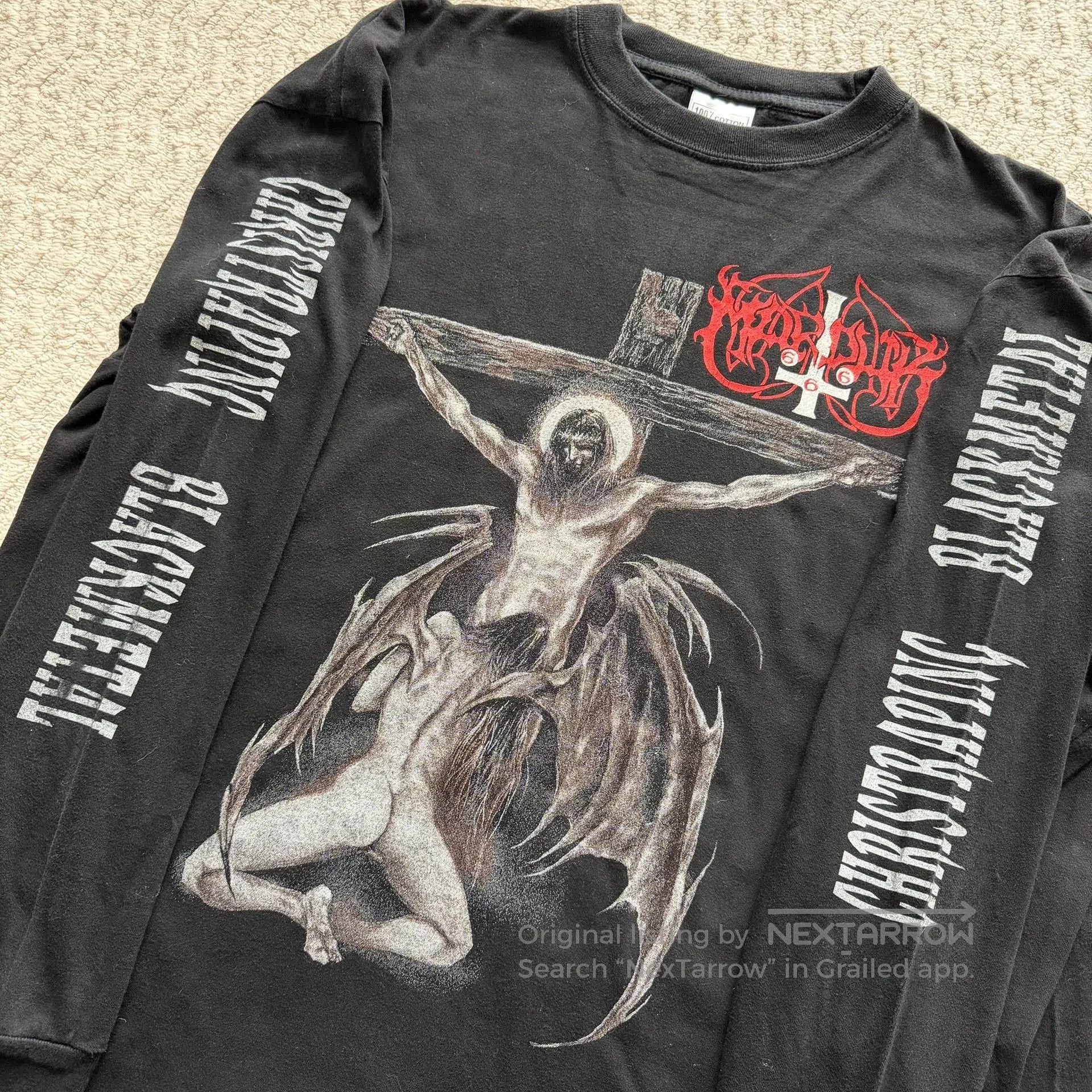 Vintage Vintage Marduk 90s Band Longsleeve. Size US M / EU 48-50 / 2 - 5 Thumbnail