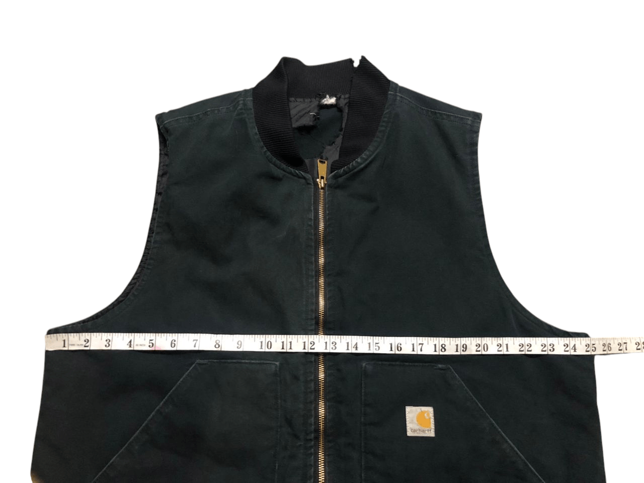 Carhartt Carhartt Quilted Dark Green Vest Faded Distressed Size US L / EU 52-54 / 3 - 17 Thumbnail