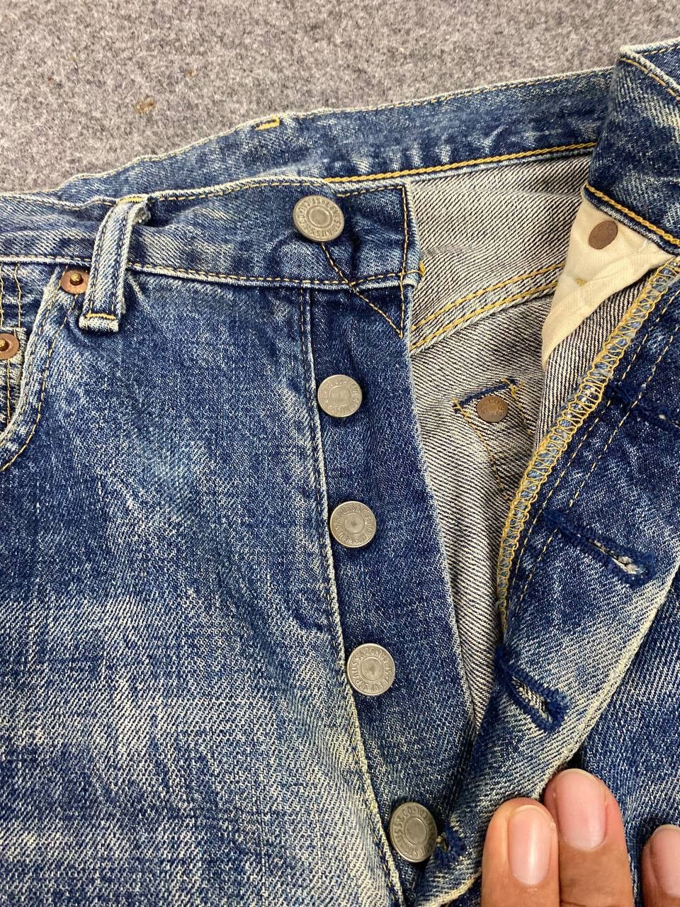 Levi's vintage levis 503b-xx big e selvedge denim nice design Size US 32 / EU 48 - 13 Thumbnail