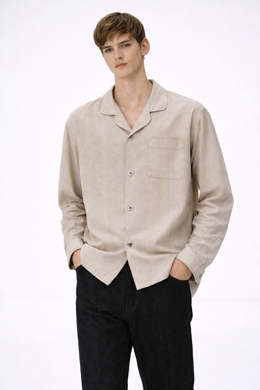 Celine ‼️LAST DROP‼️Celine Paris Jacquard Logo Pocket Button-Up Shirt Size US L / EU 52-54 / 3 - 1 Thumbnail