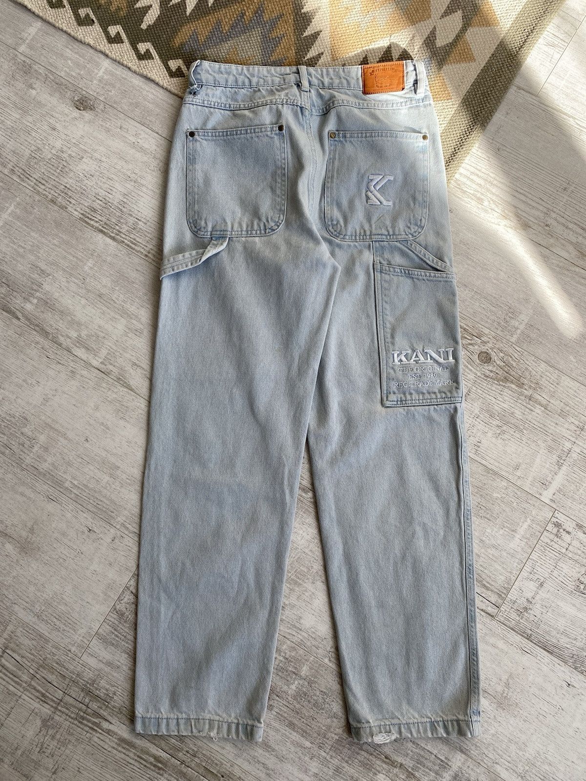 Karl Kani Karl Kani Washed Streetwear Denim Work Pants Size US 30 / EU 46 - 8 Thumbnail