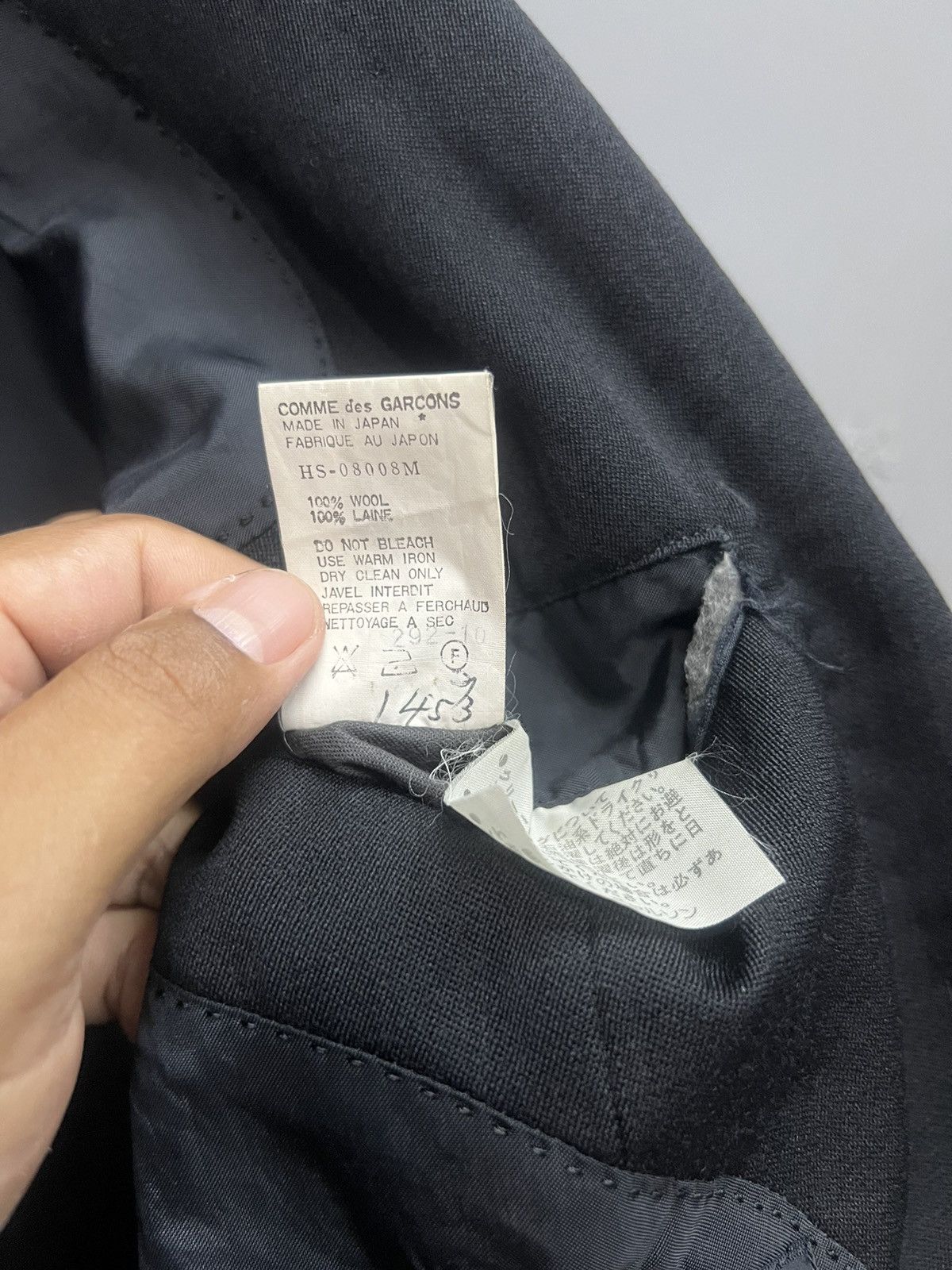 Comme des Garcons Homme COMME DES GARCONS HOMME BLAZER Size 42S - 7 Thumbnail