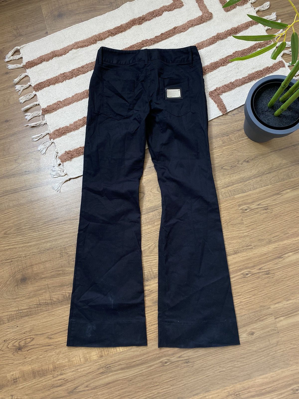 Dolce & Gabbana VINTAGE DOLCE&GABBANA CLASSIC STRAIGHT TROUSERS Size 27" / US 4 / IT 40 - 2 Thumbnail