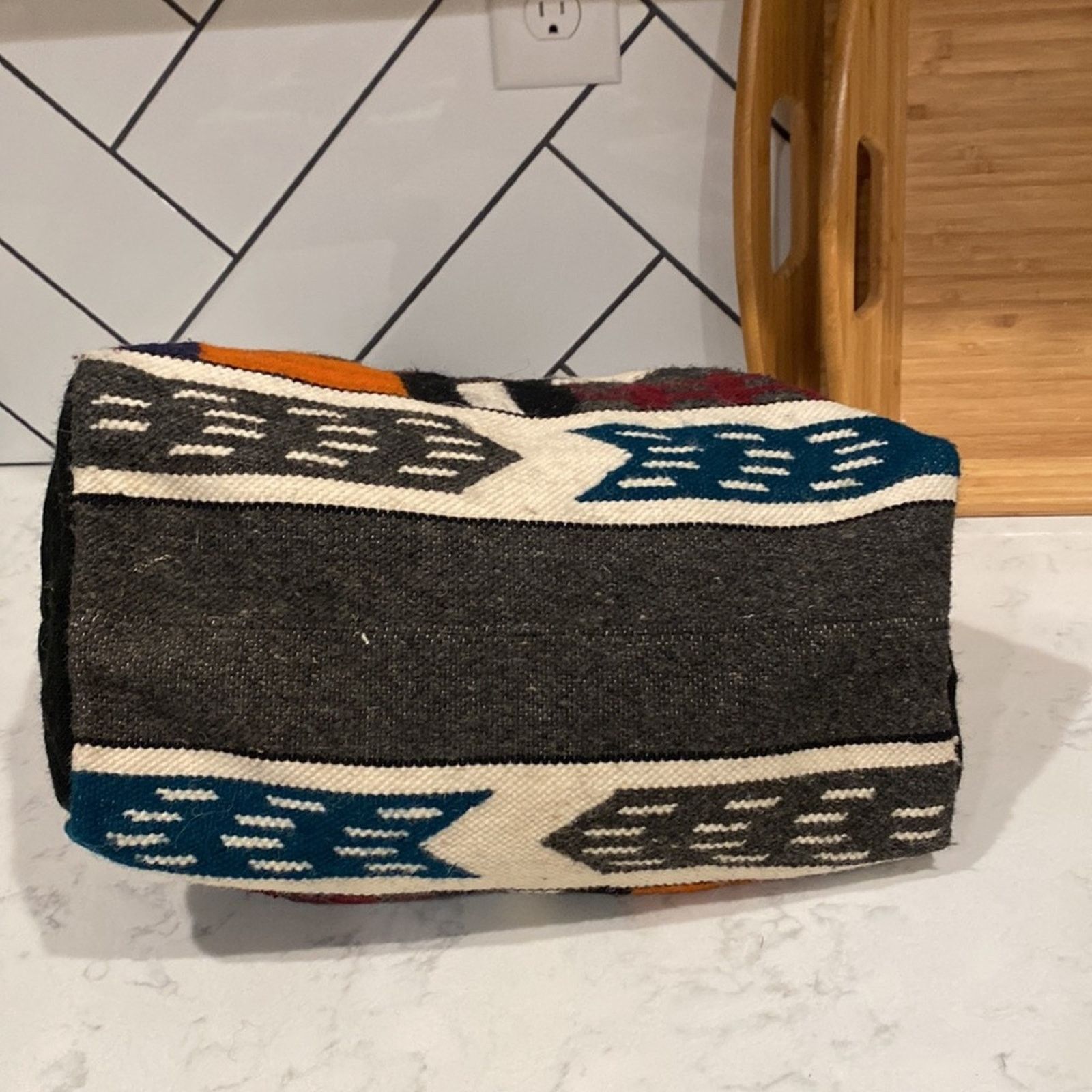 Handmade Mexican Handmade wool cotton blend shoulder bag indigenous Size ONE SIZE - 8 Thumbnail